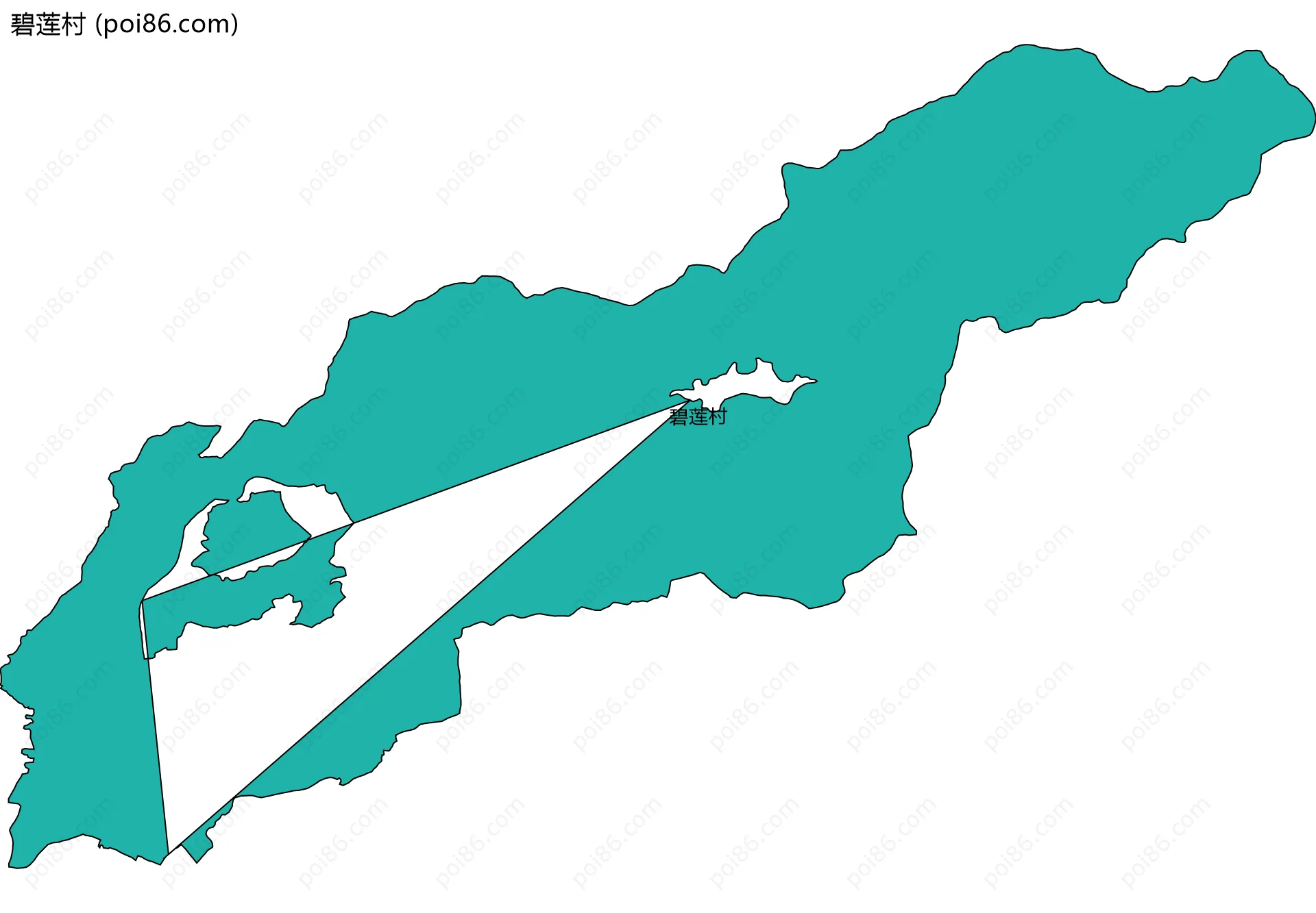 碧莲村边界地图