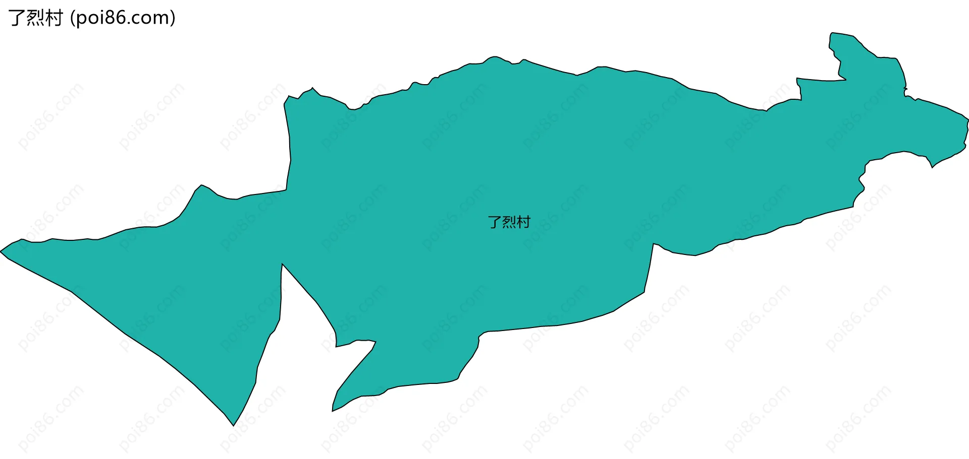 了烈村边界地图