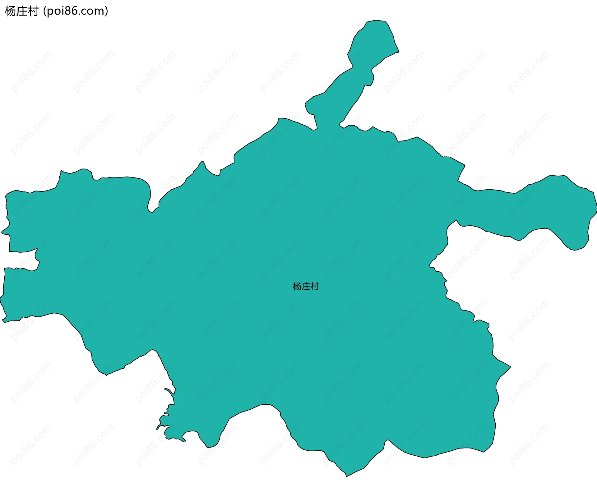 杨庄村边界地图