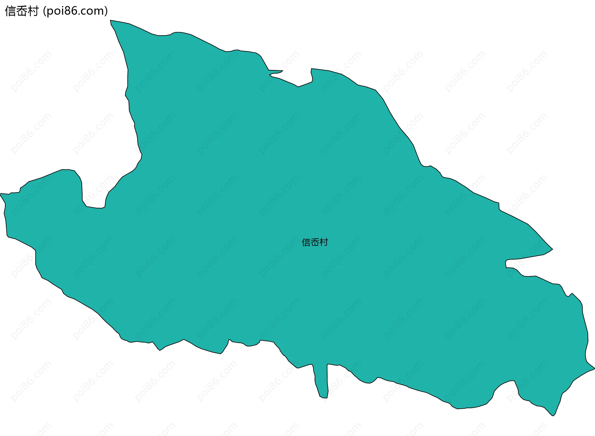 信岙村边界地图
