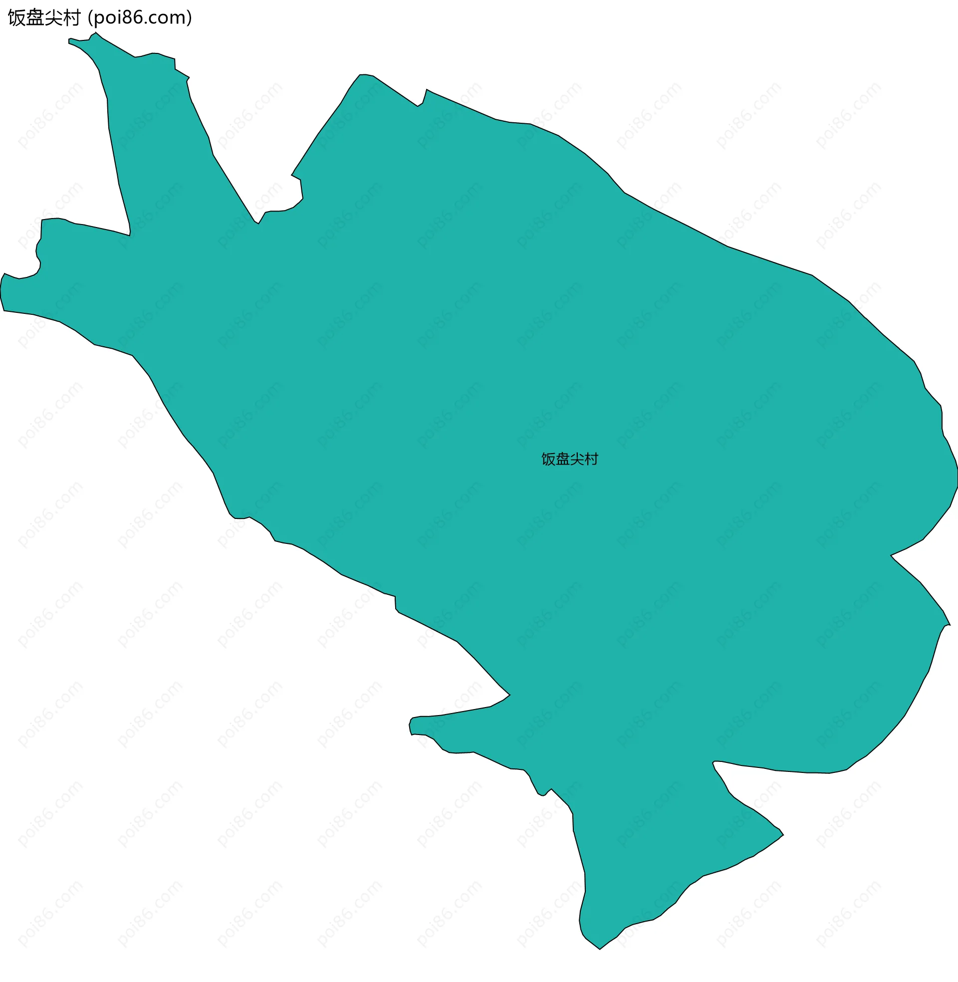 饭盘尖村边界地图