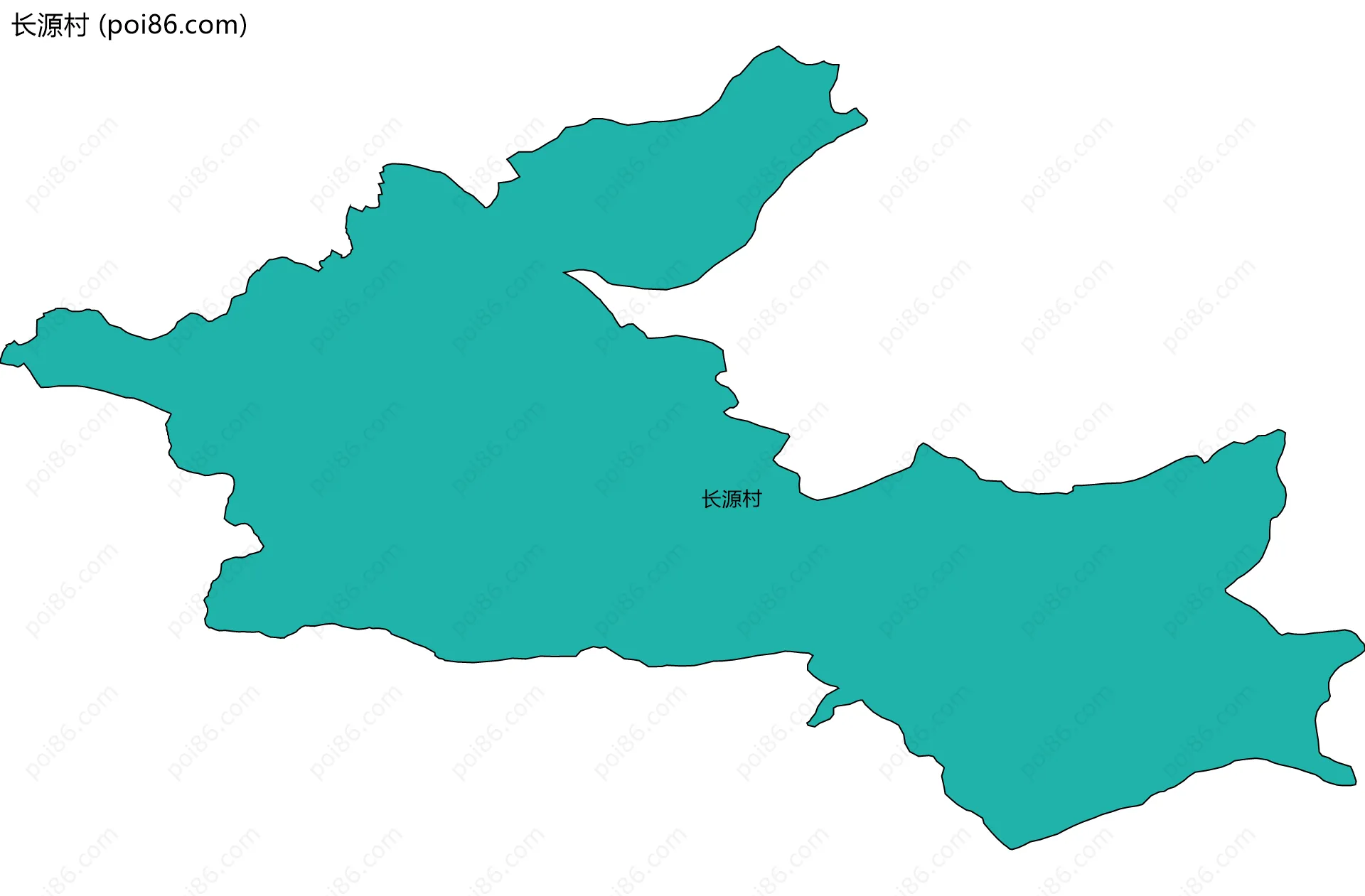 长源村边界地图
