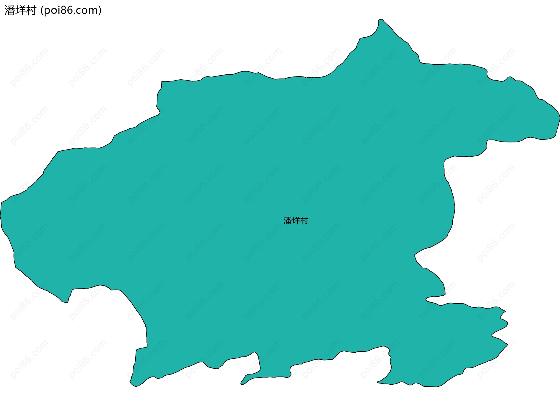潘垟村边界地图