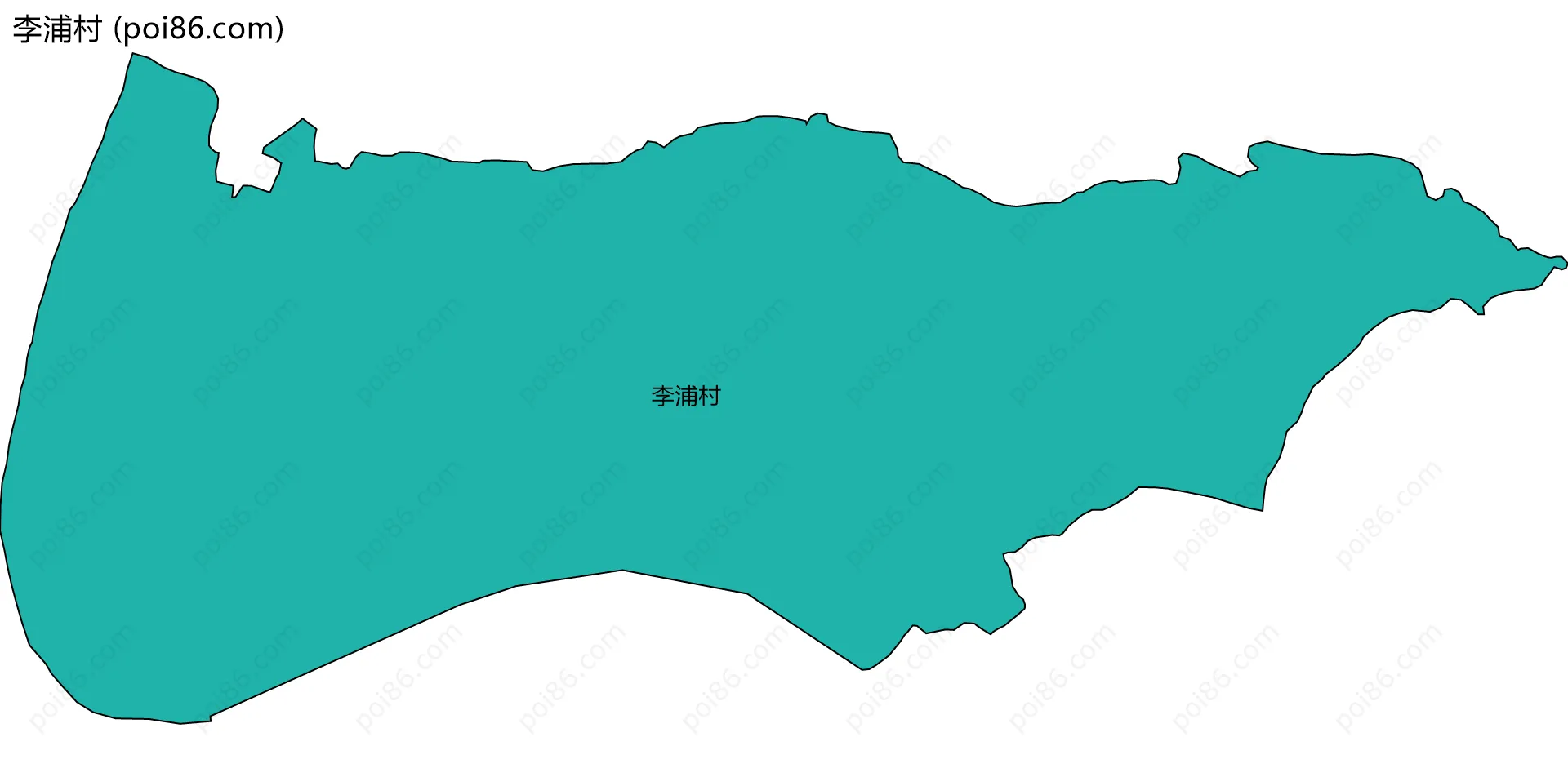 李浦村边界地图