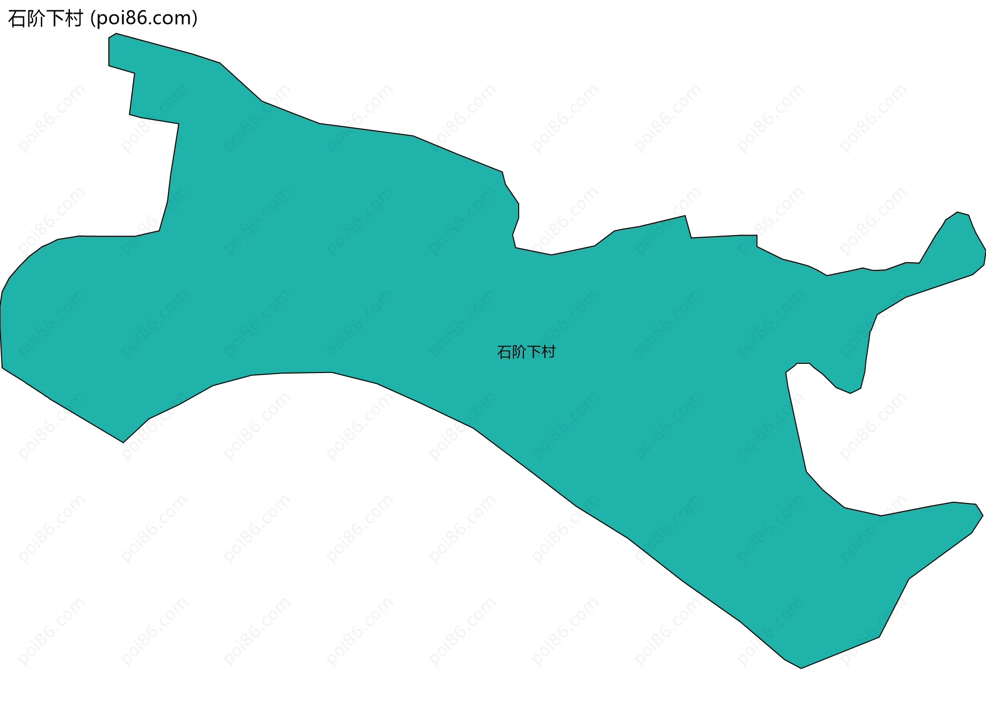 石阶下村边界地图
