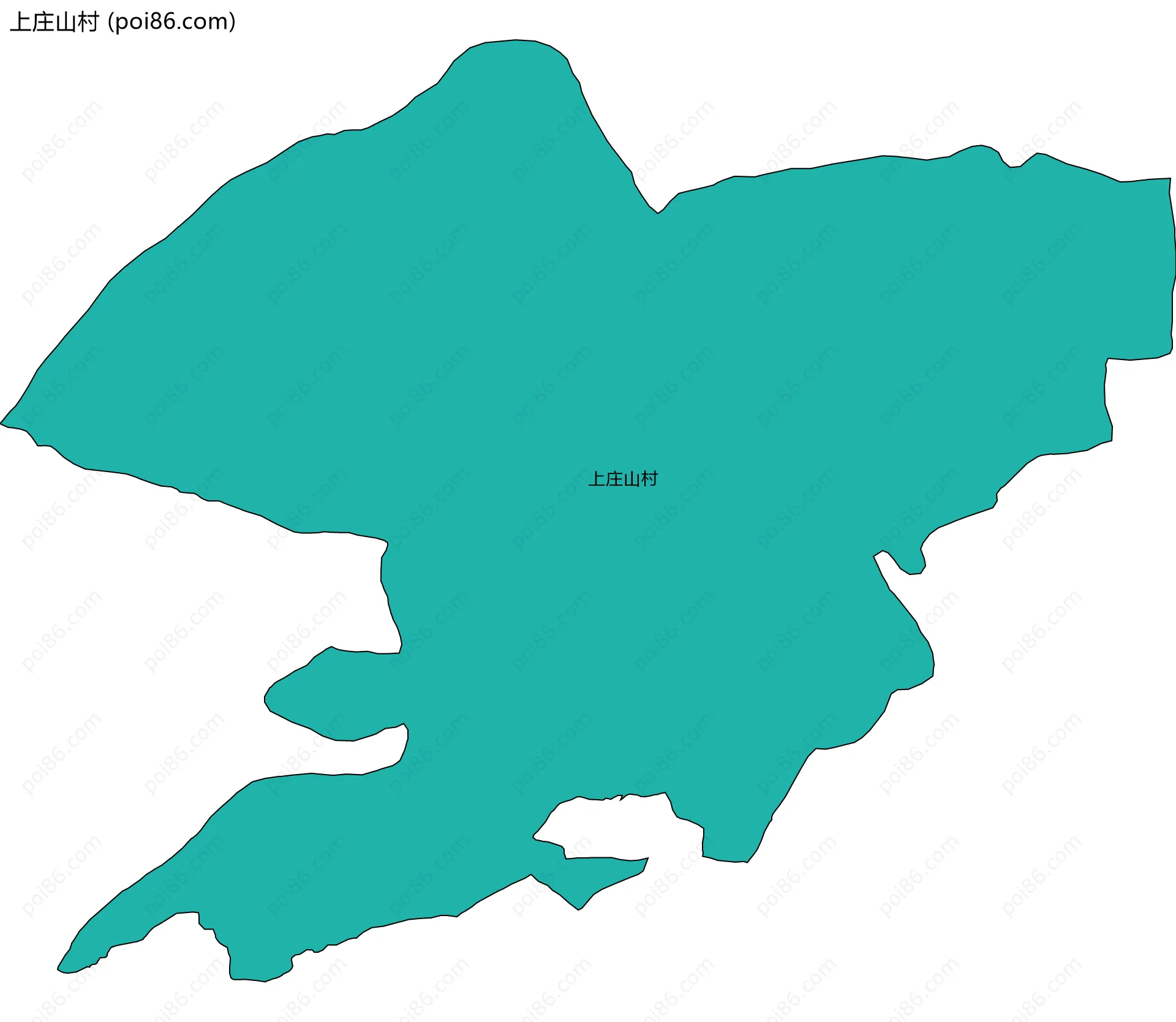 上庄山村边界地图