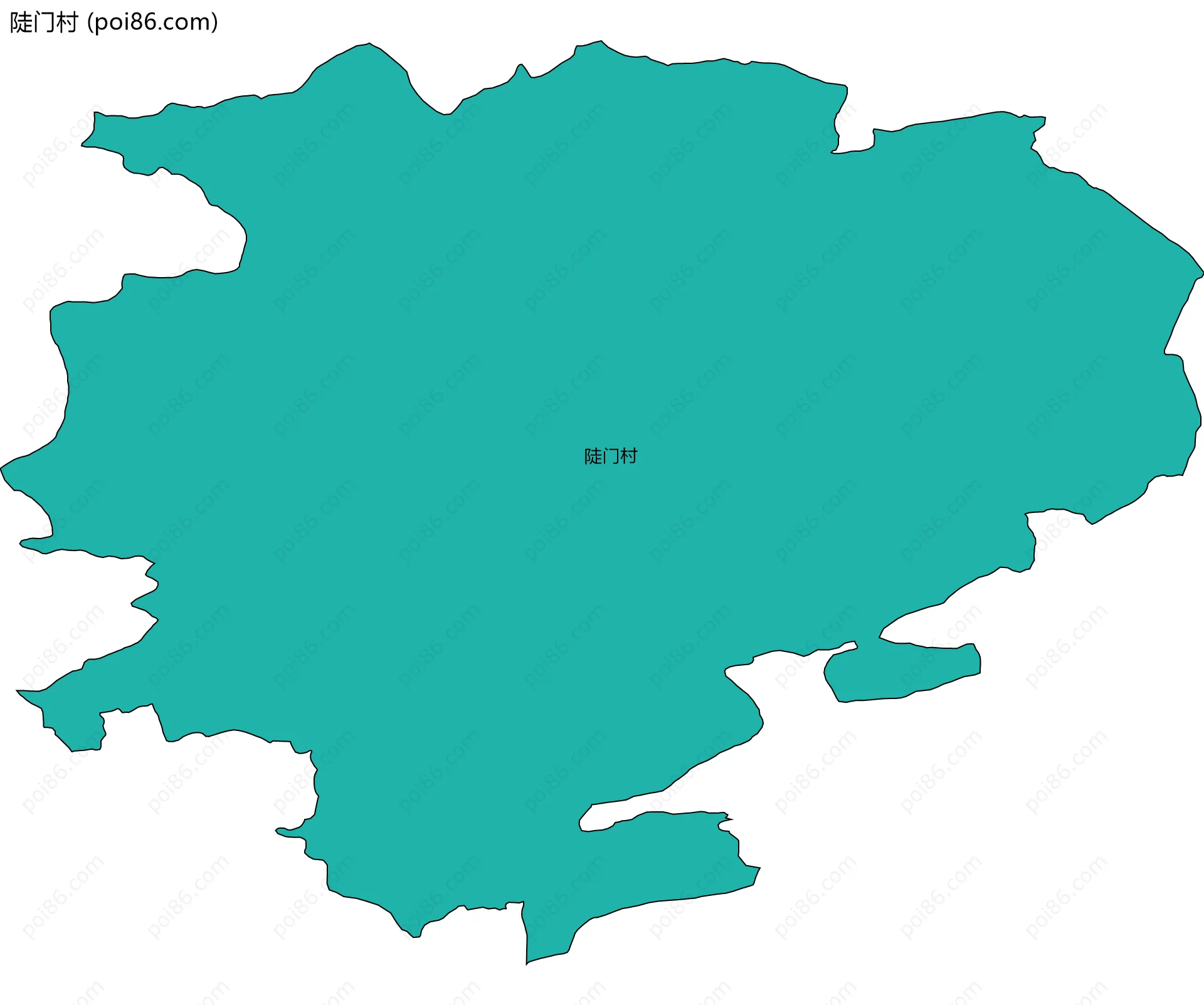 陡门村边界地图