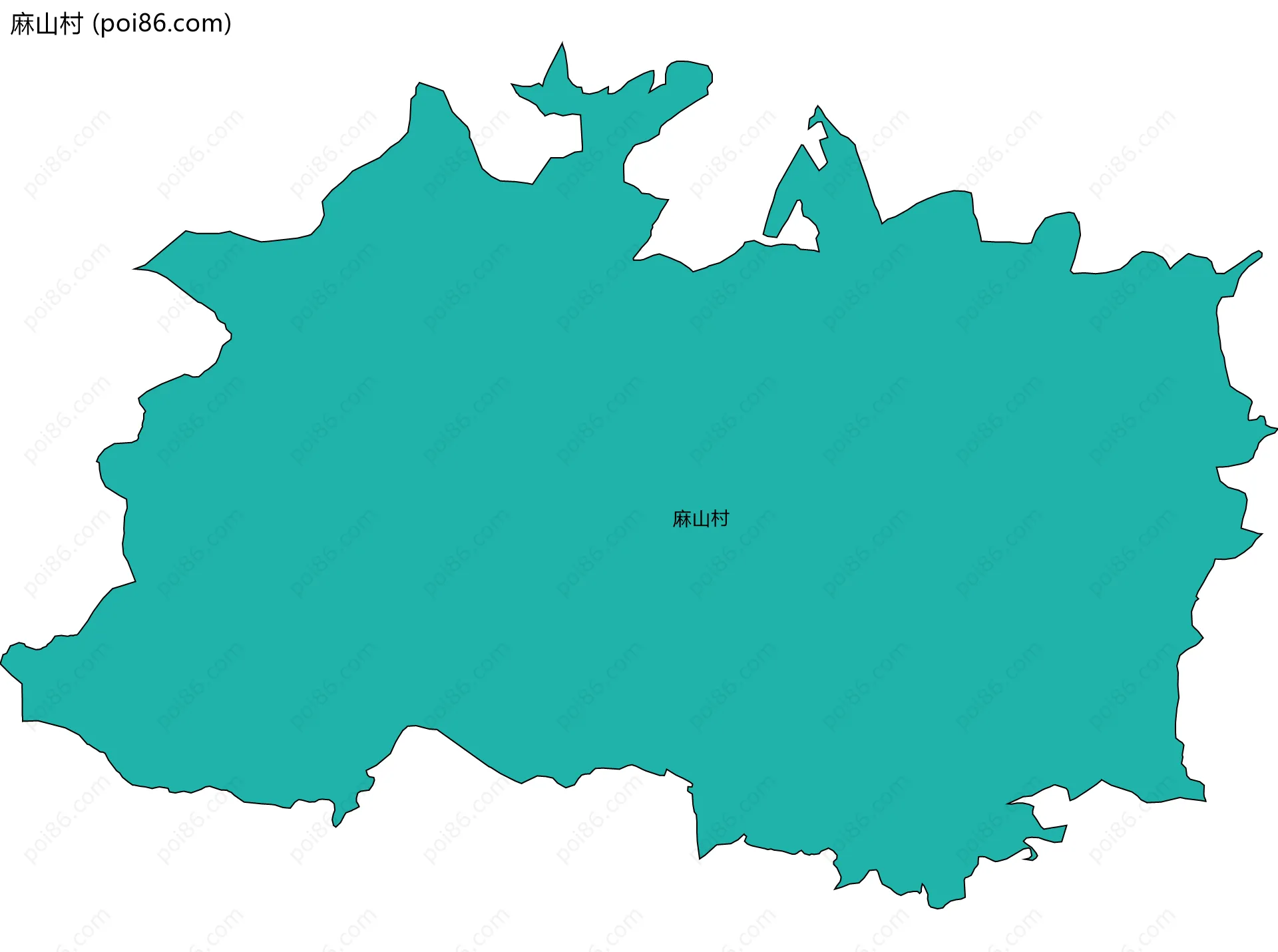 麻山村边界地图