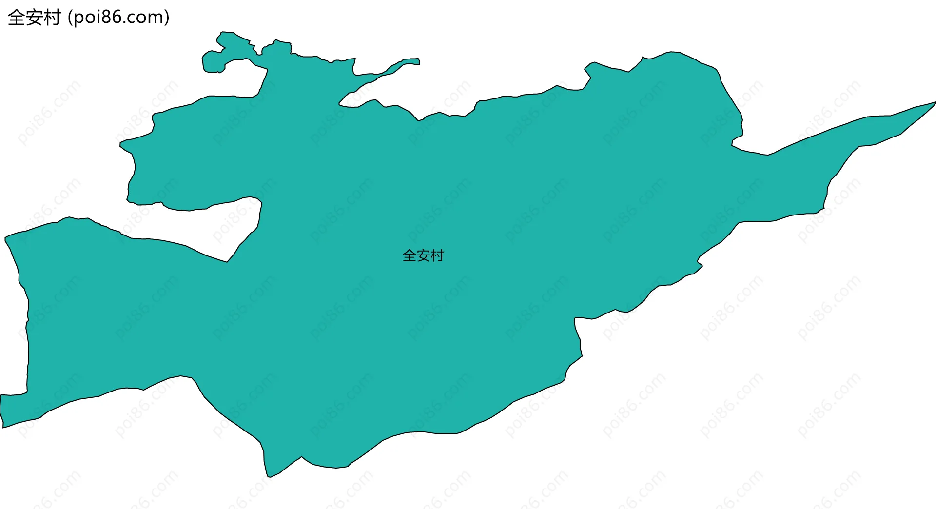 全安村边界地图