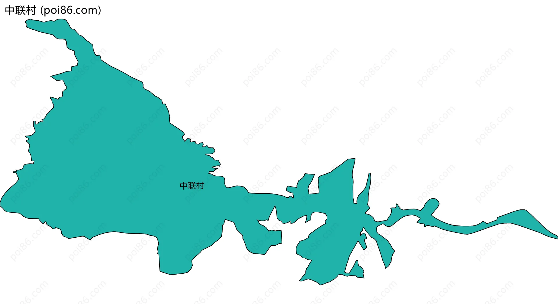 中联村边界地图