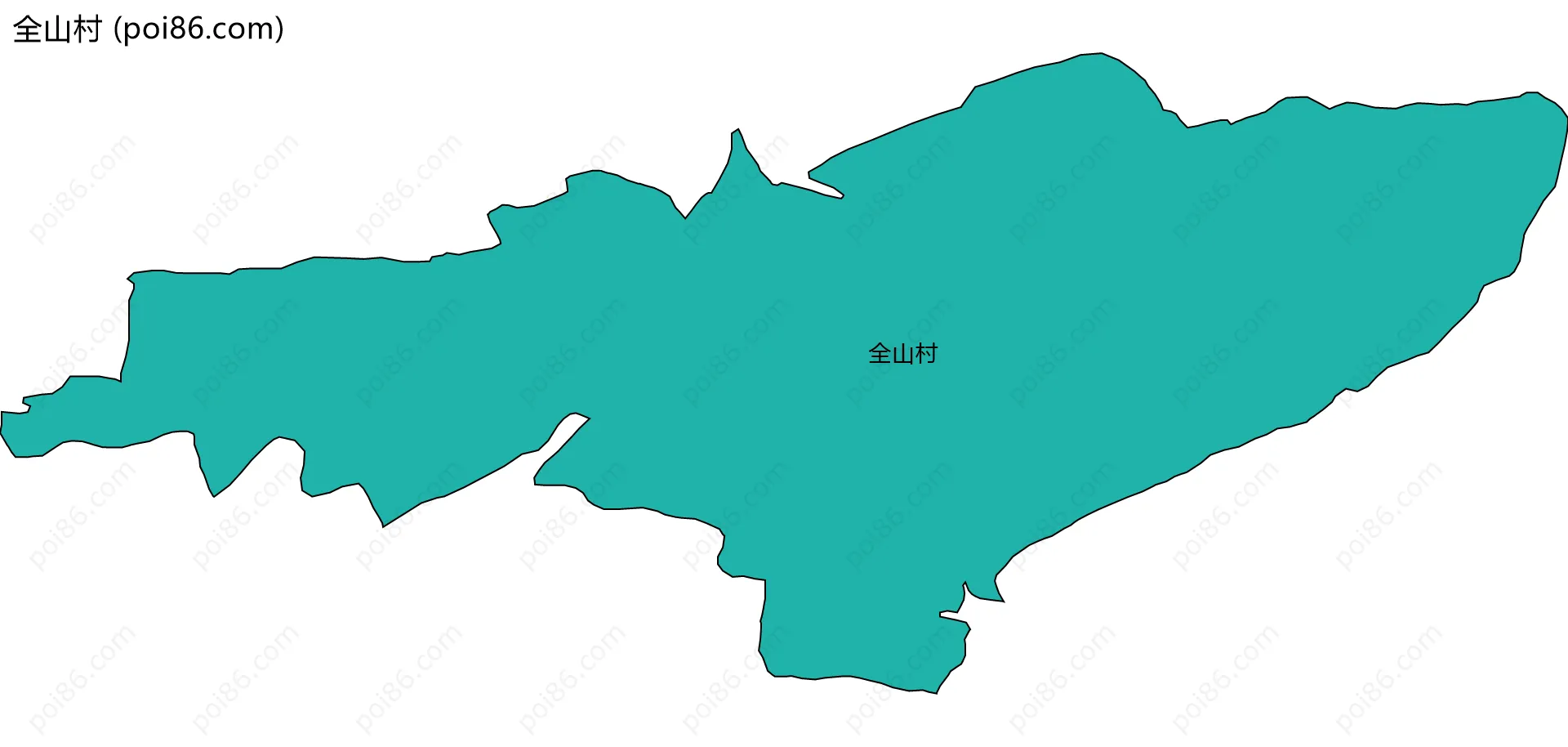 全山村边界地图