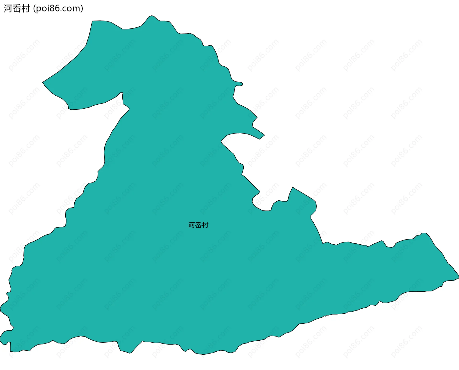 河岙村边界地图