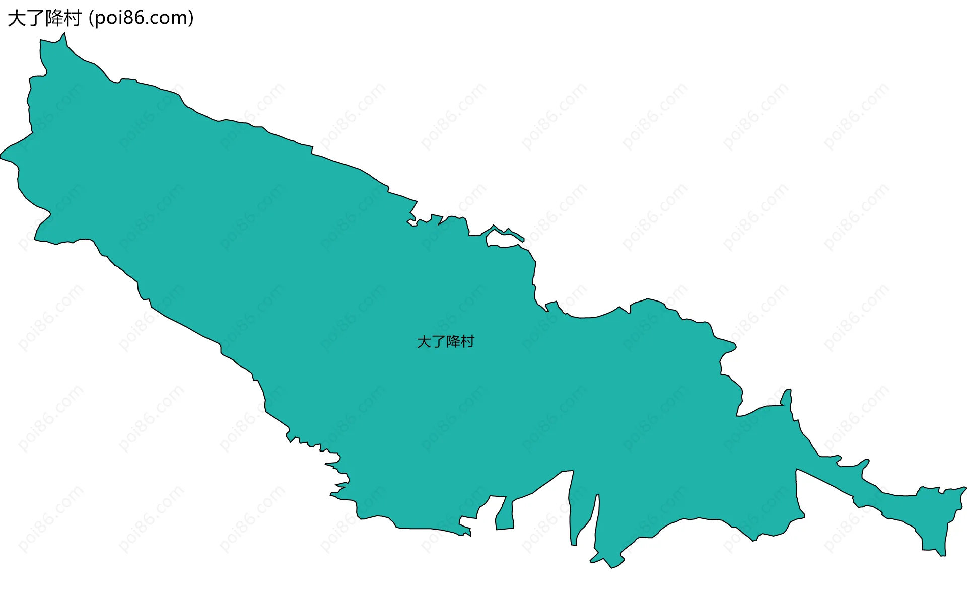 大了降村边界地图