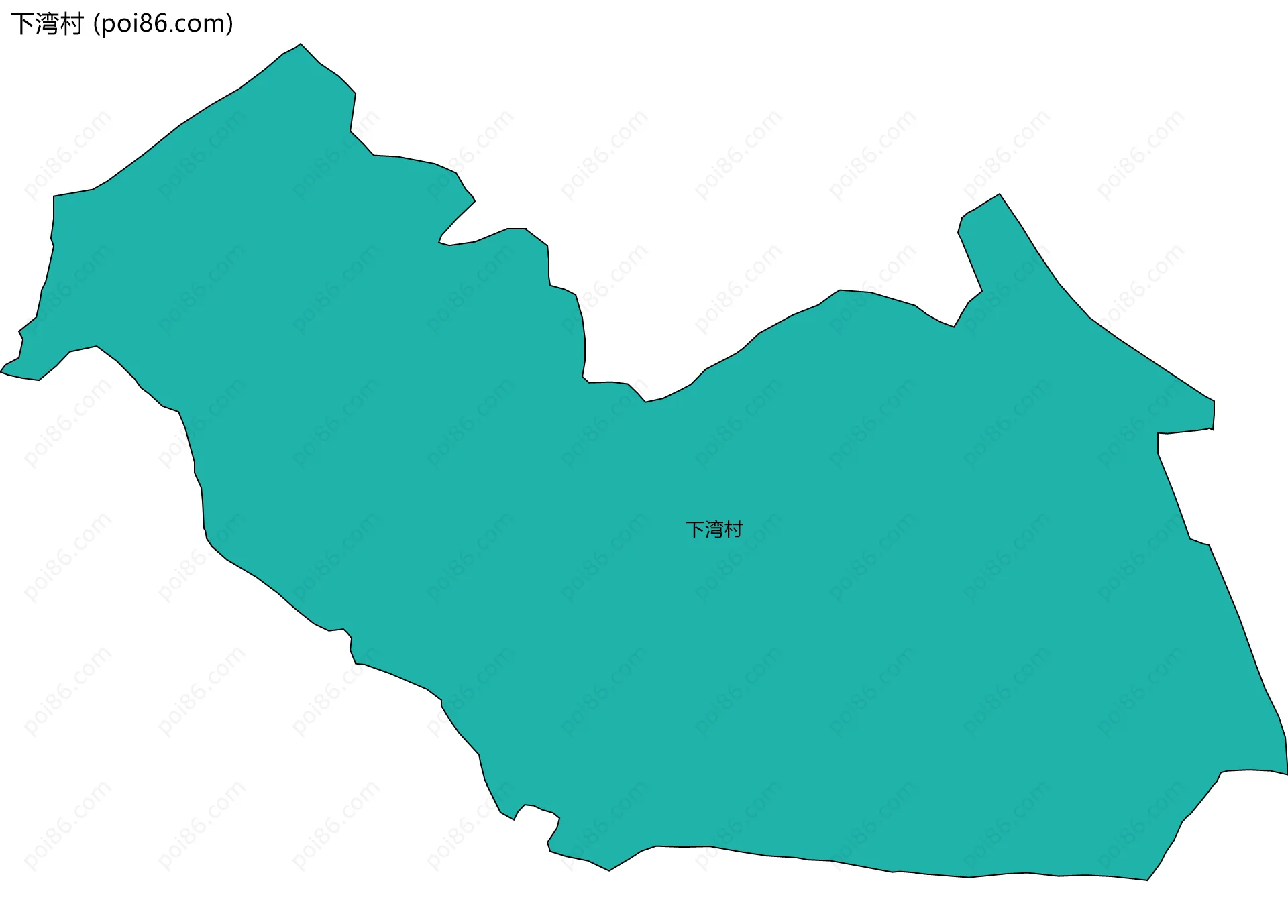 下湾村边界地图