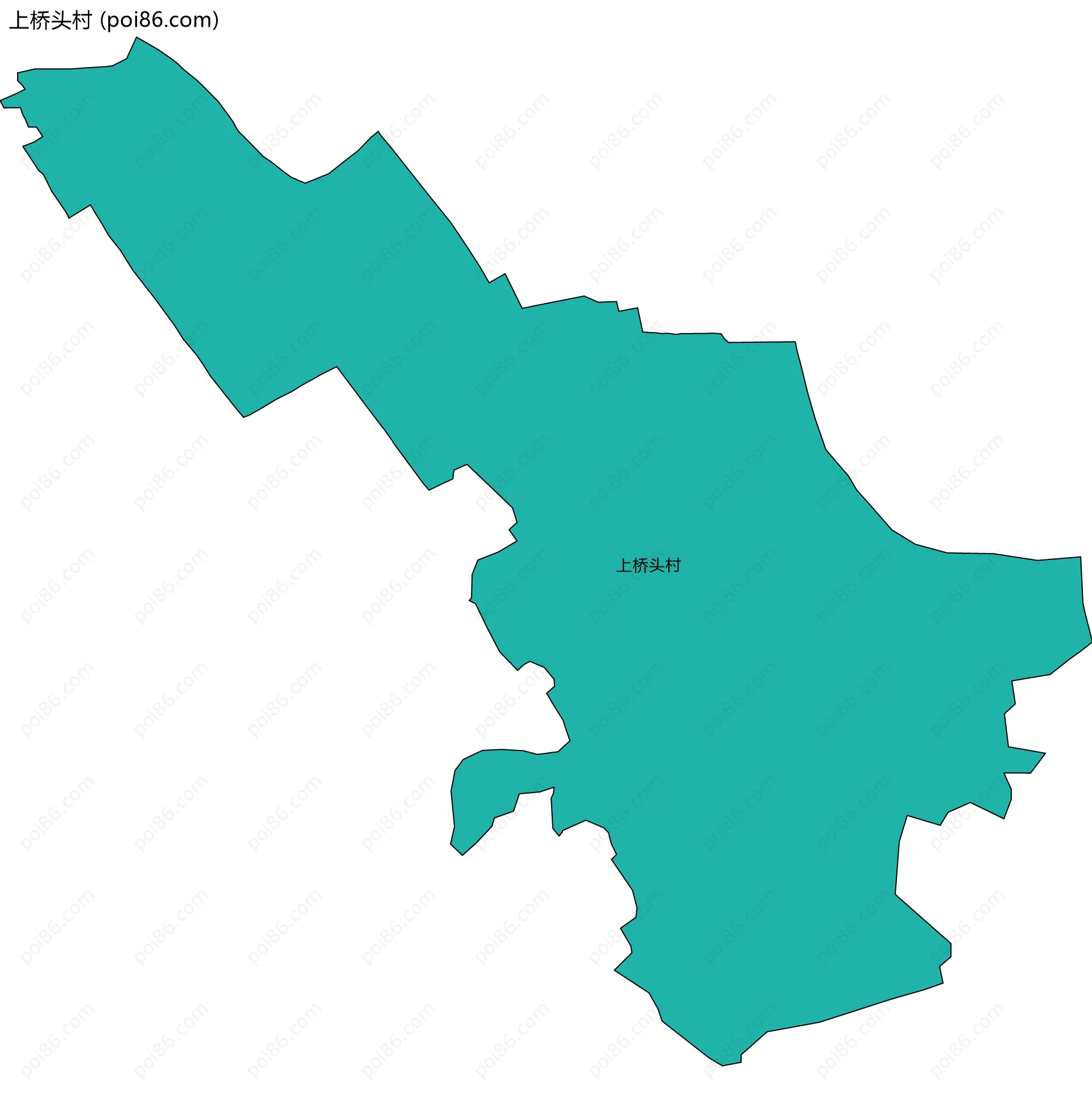 上桥头村边界地图