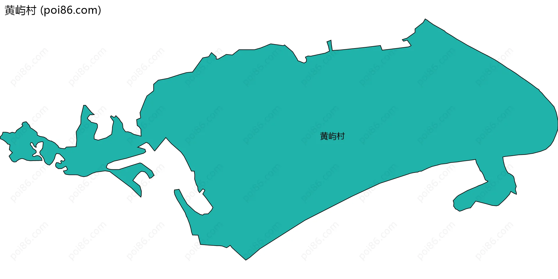 黄屿村边界地图
