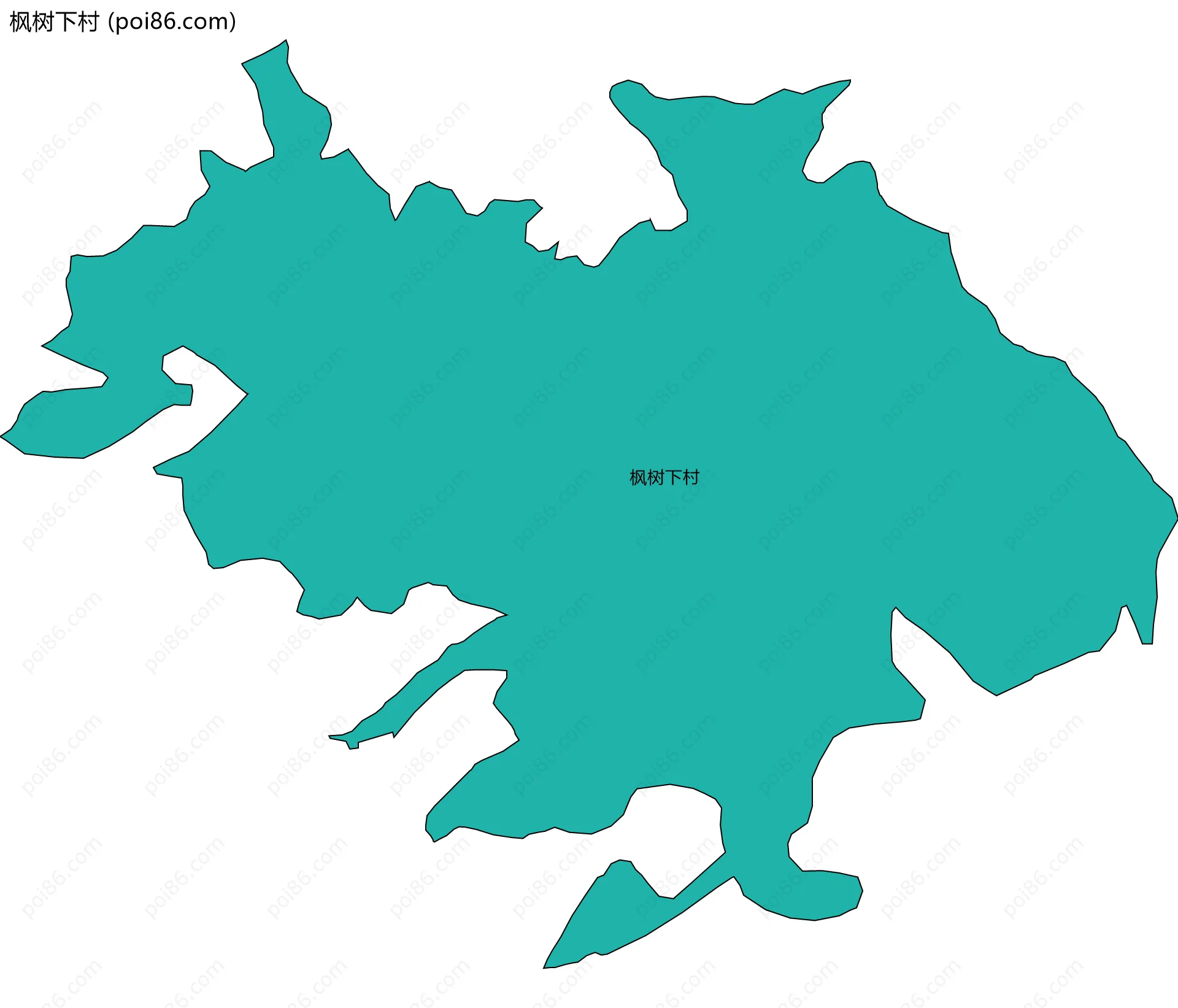 枫树下村边界地图