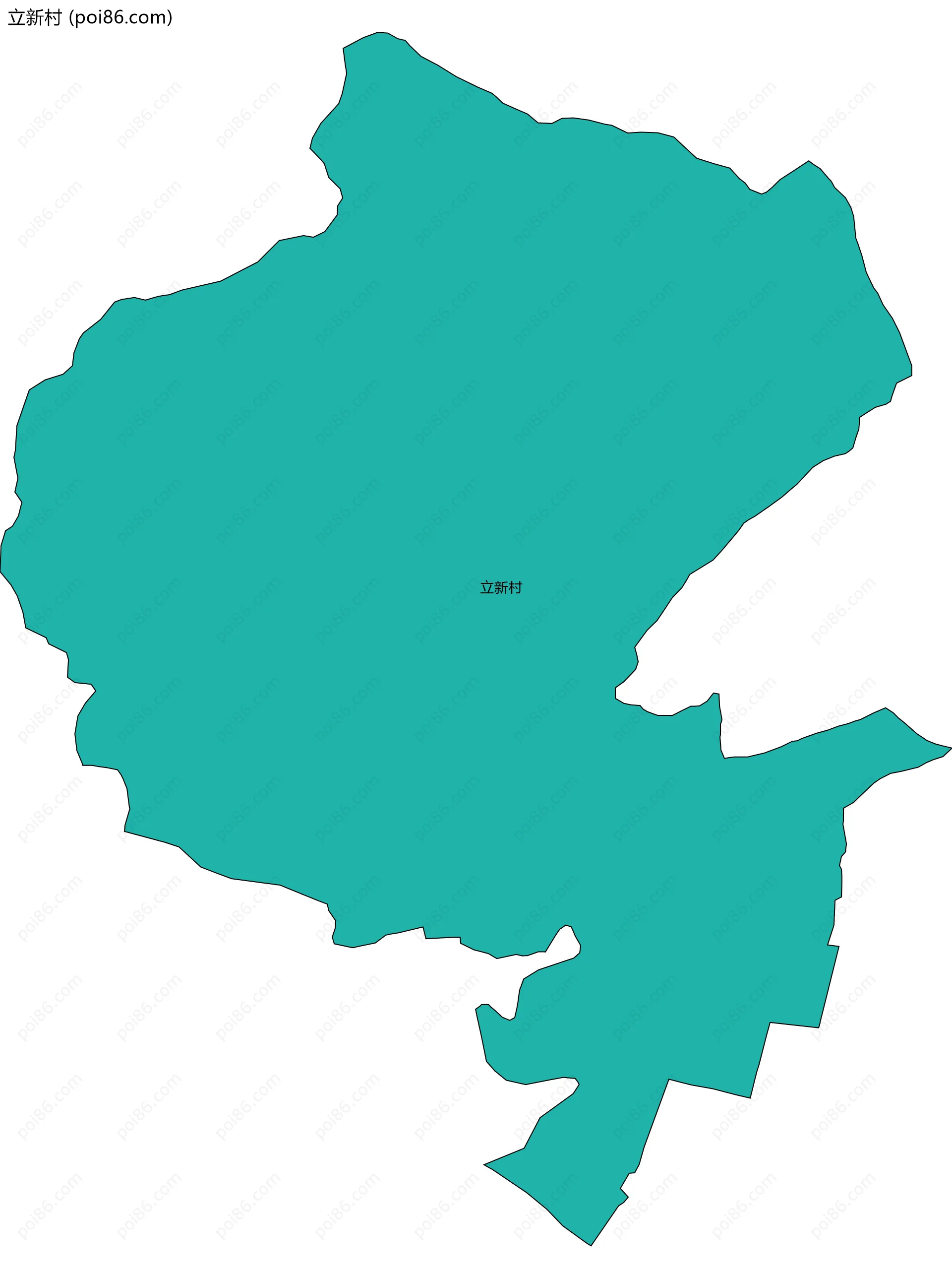 立新村边界地图