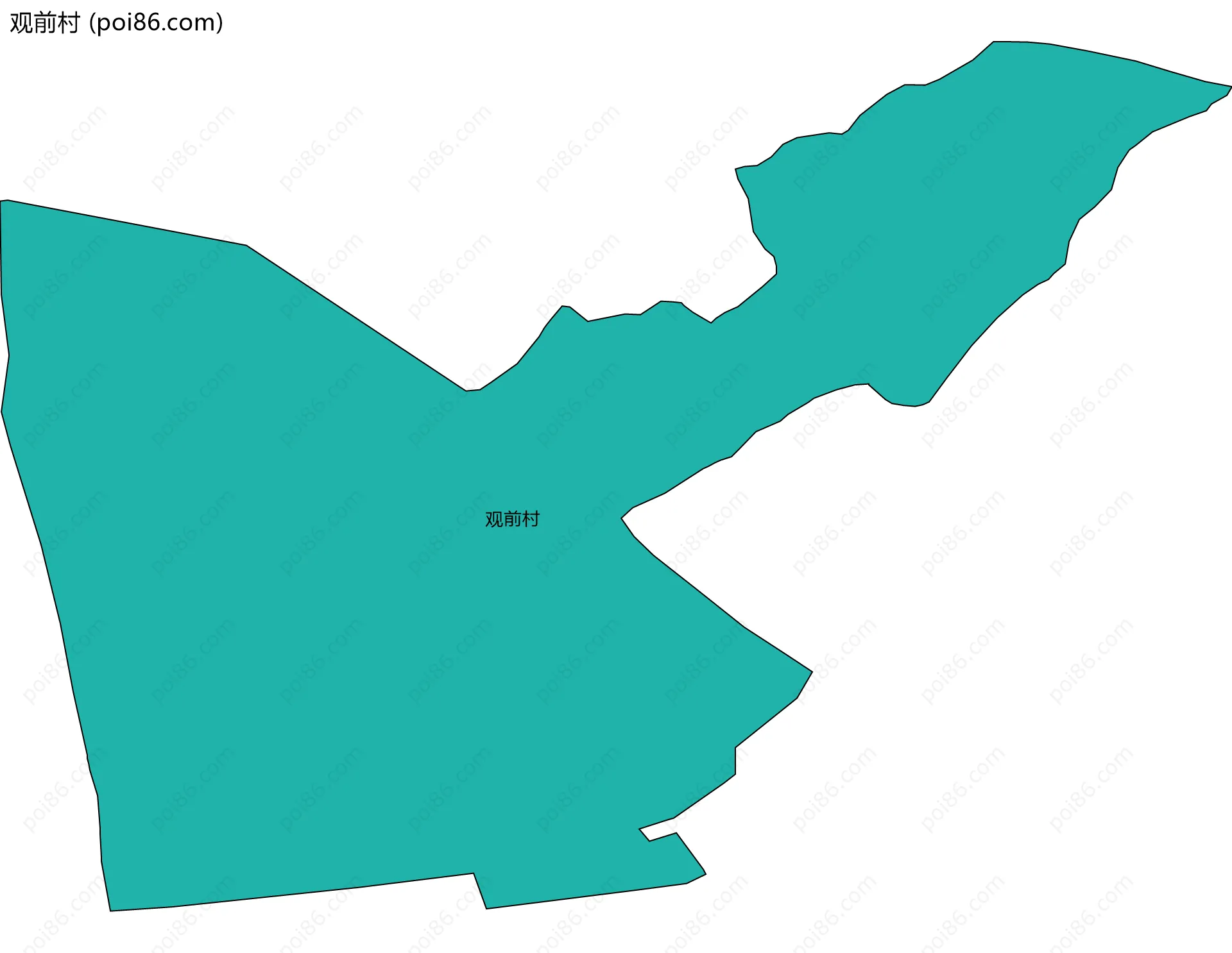 观前村边界地图