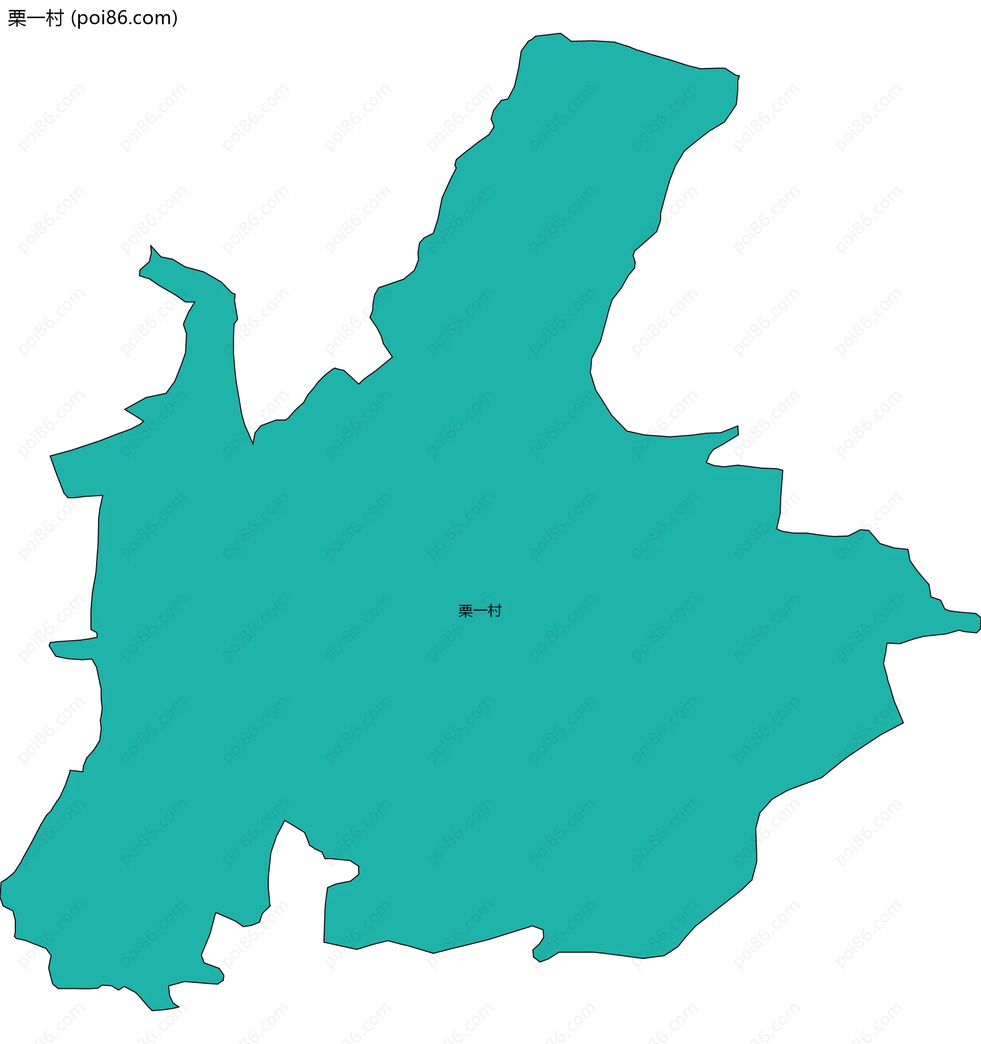 栗一村边界地图