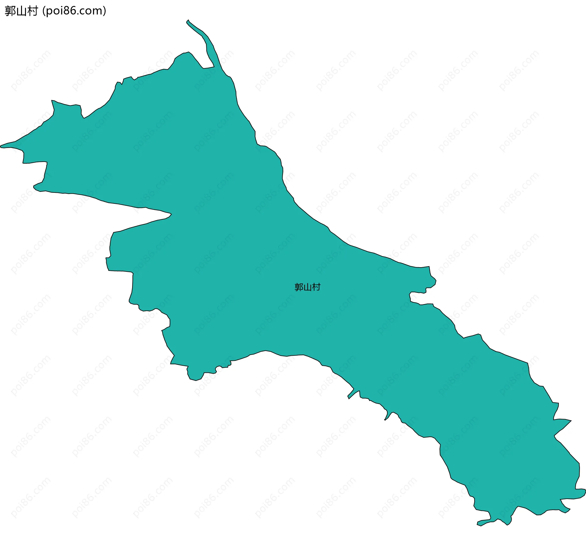 郭山村边界地图