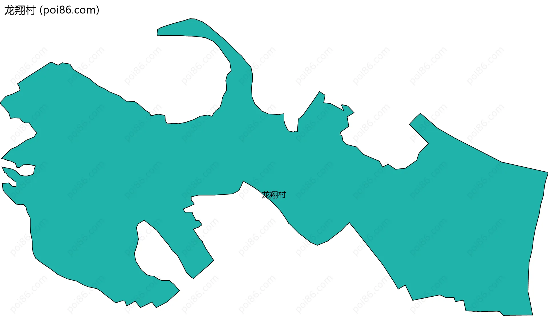 龙翔村边界地图