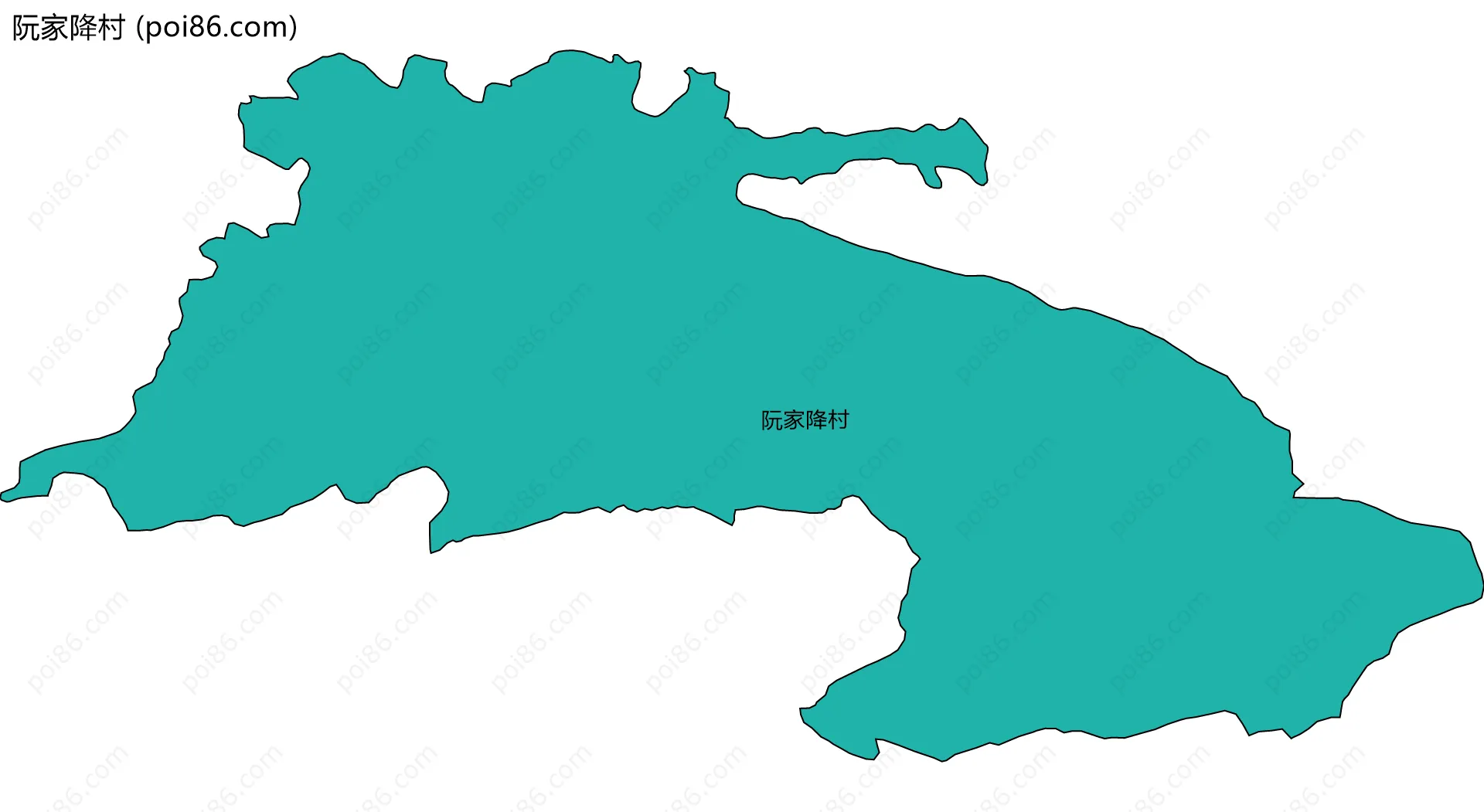 阮家降村边界地图