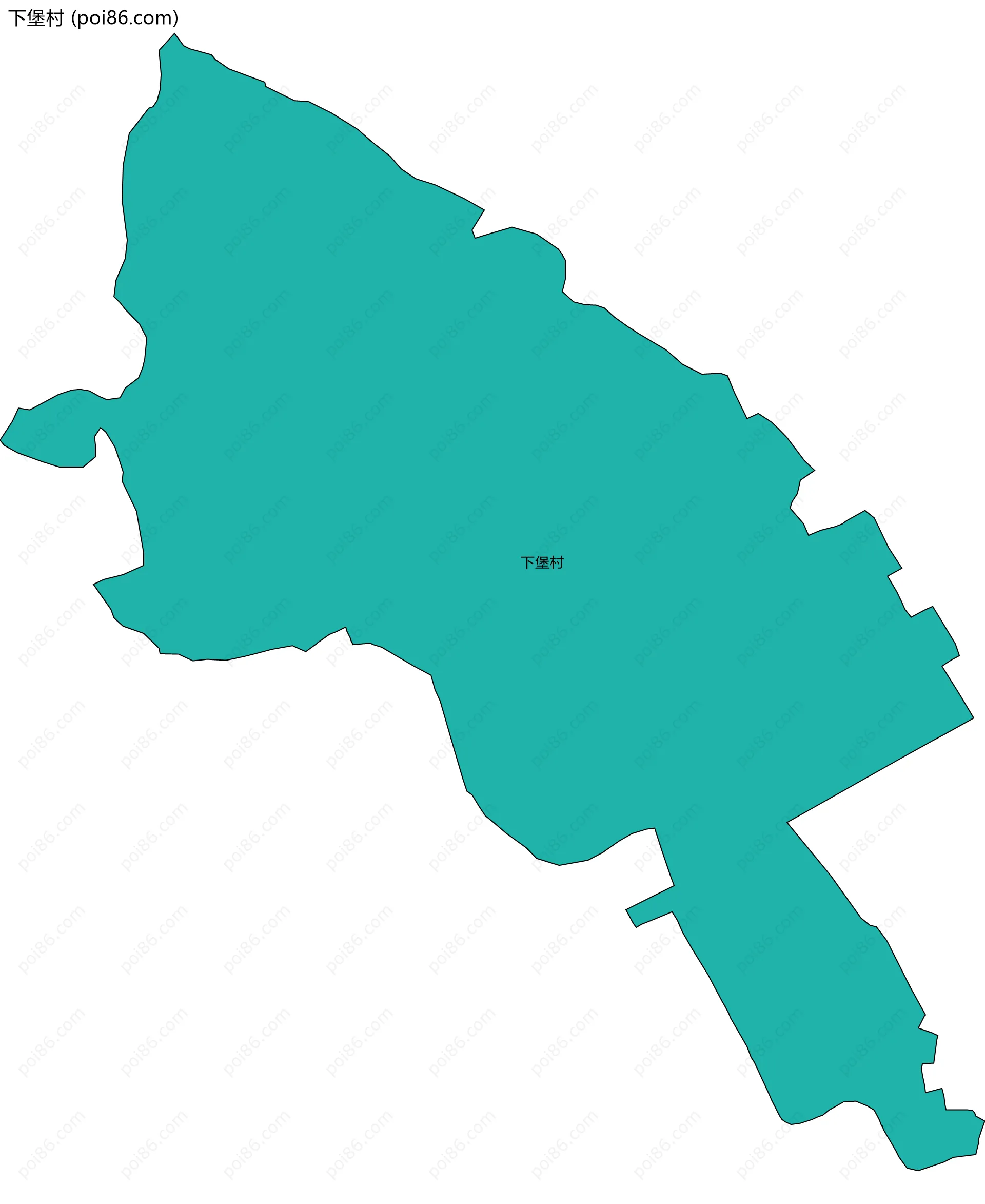 下堡村边界地图