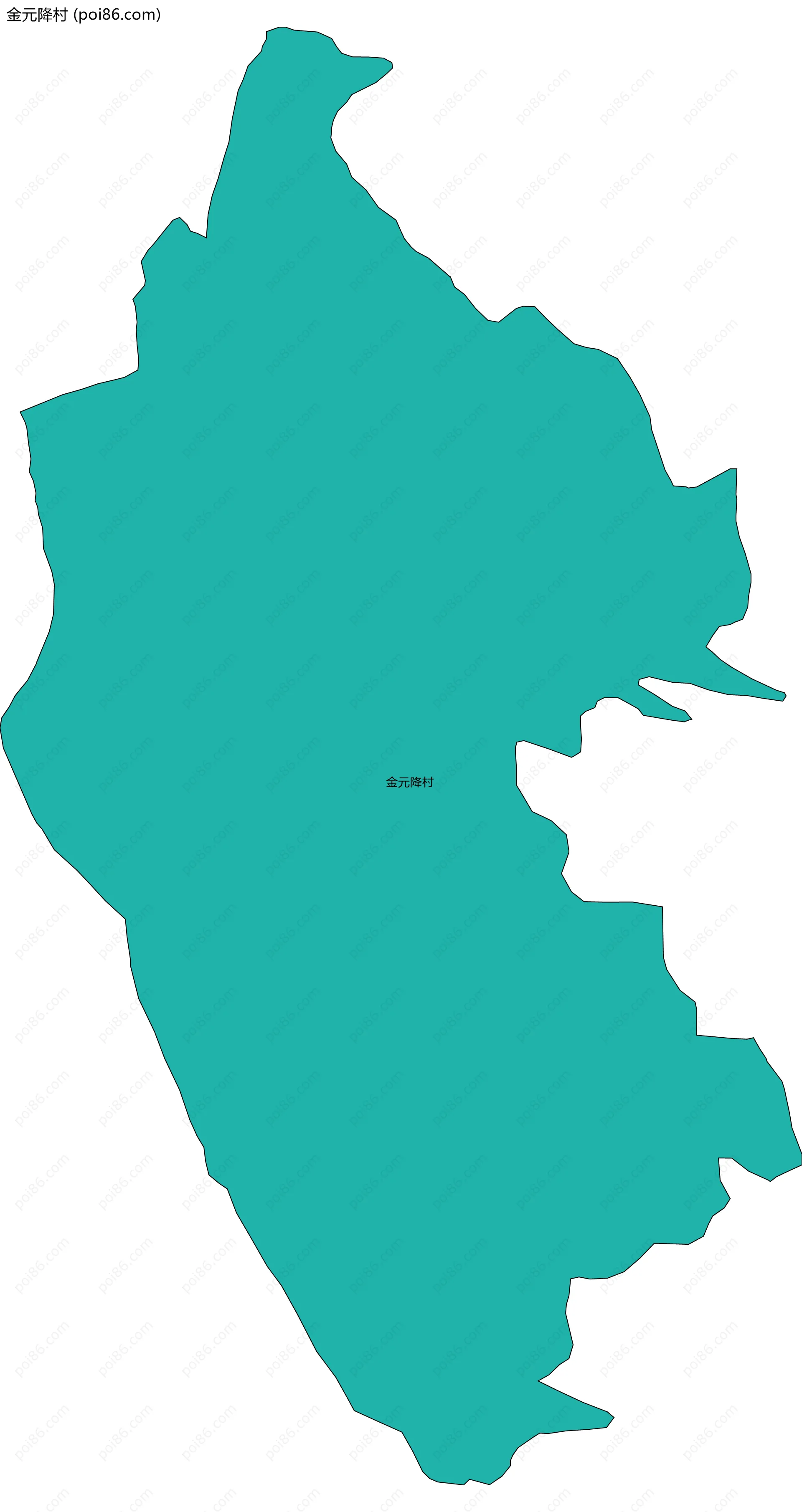 金元降村边界地图