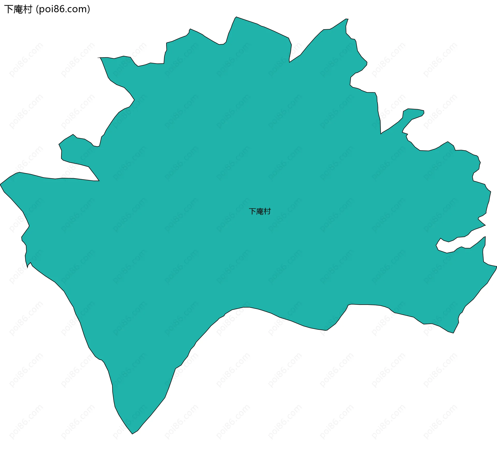 下庵村边界地图