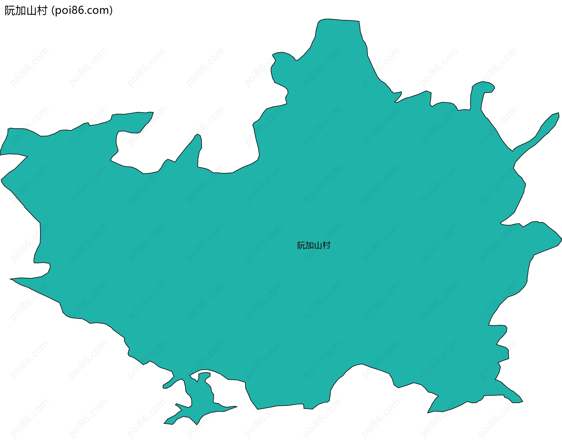 阮加山村边界地图