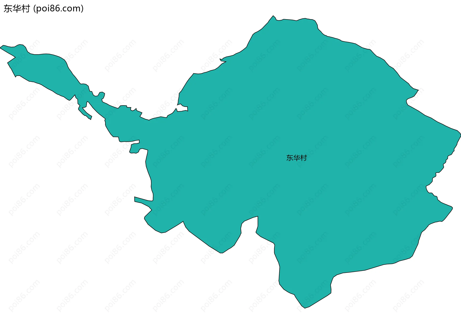 东华村边界地图