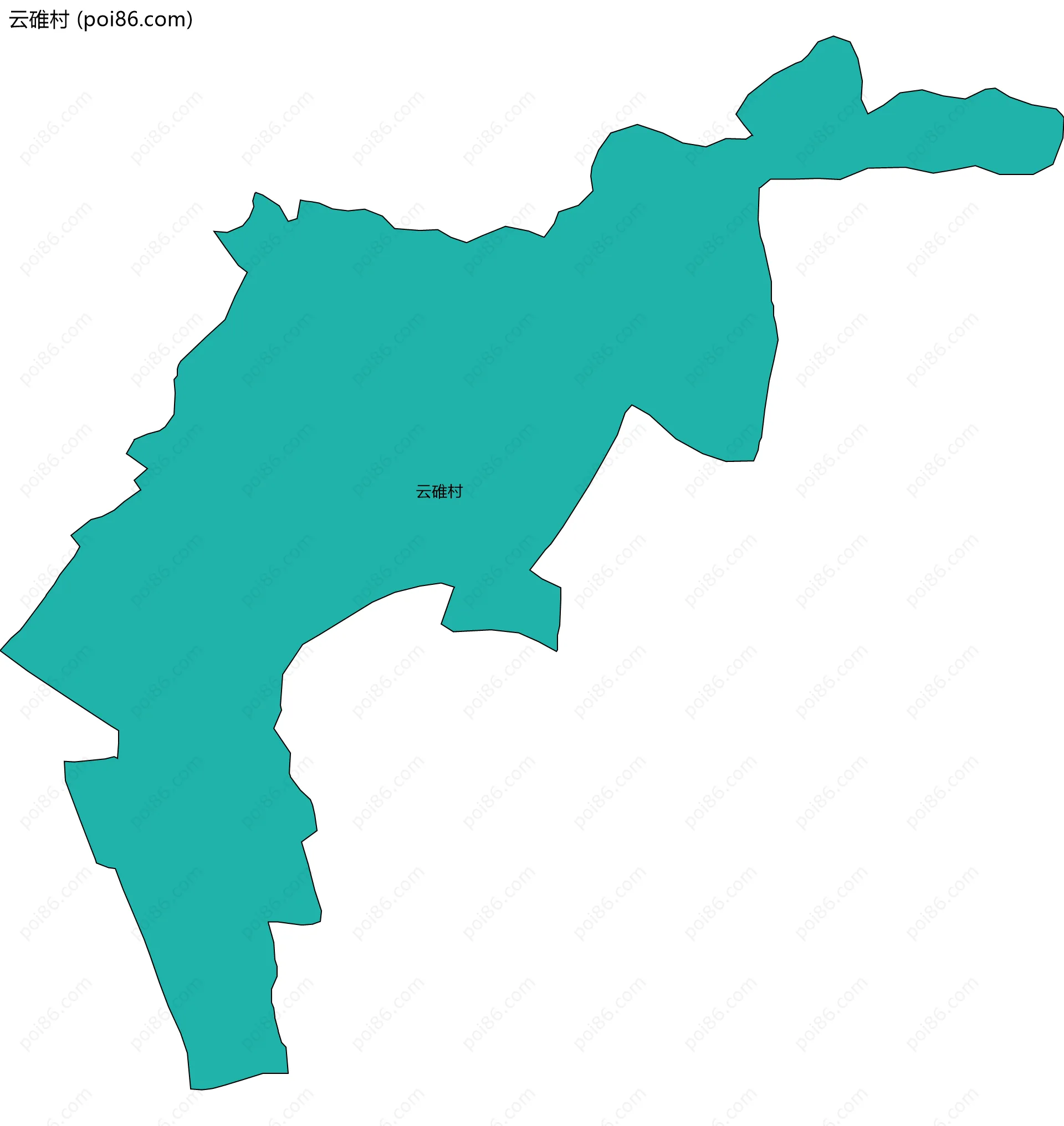 云碓村边界地图