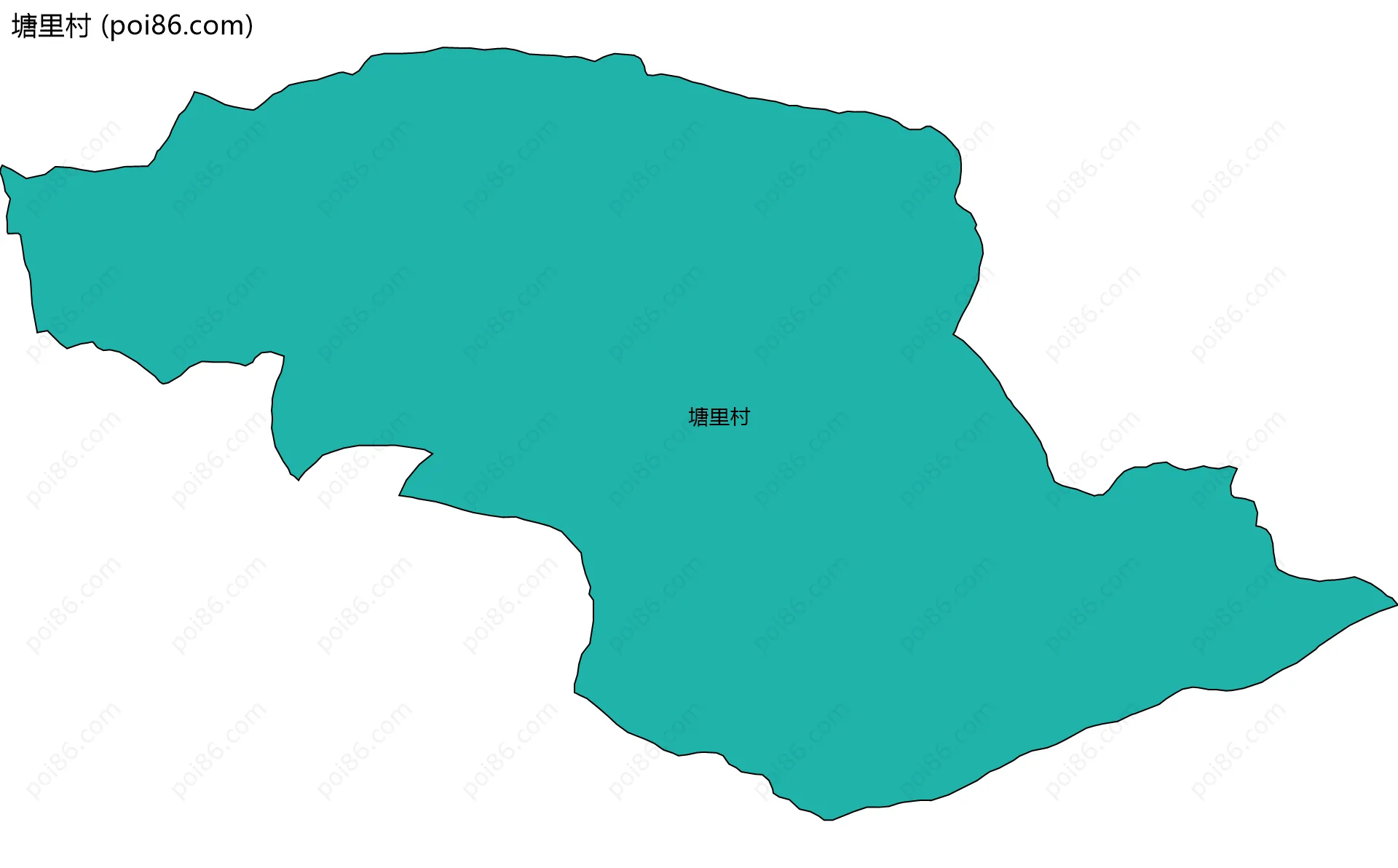 塘里村边界地图