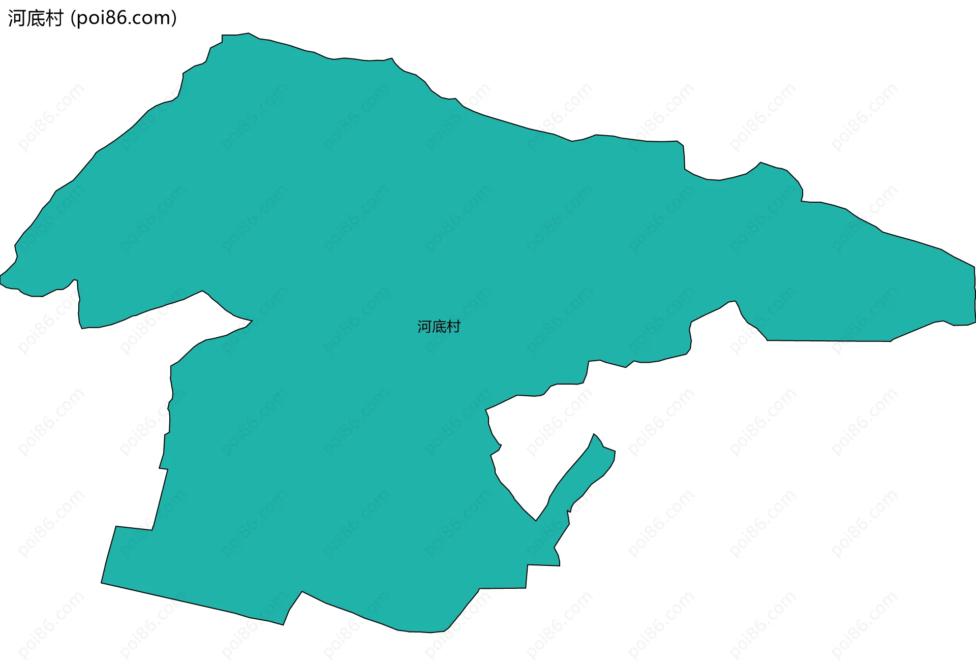 河底村边界地图