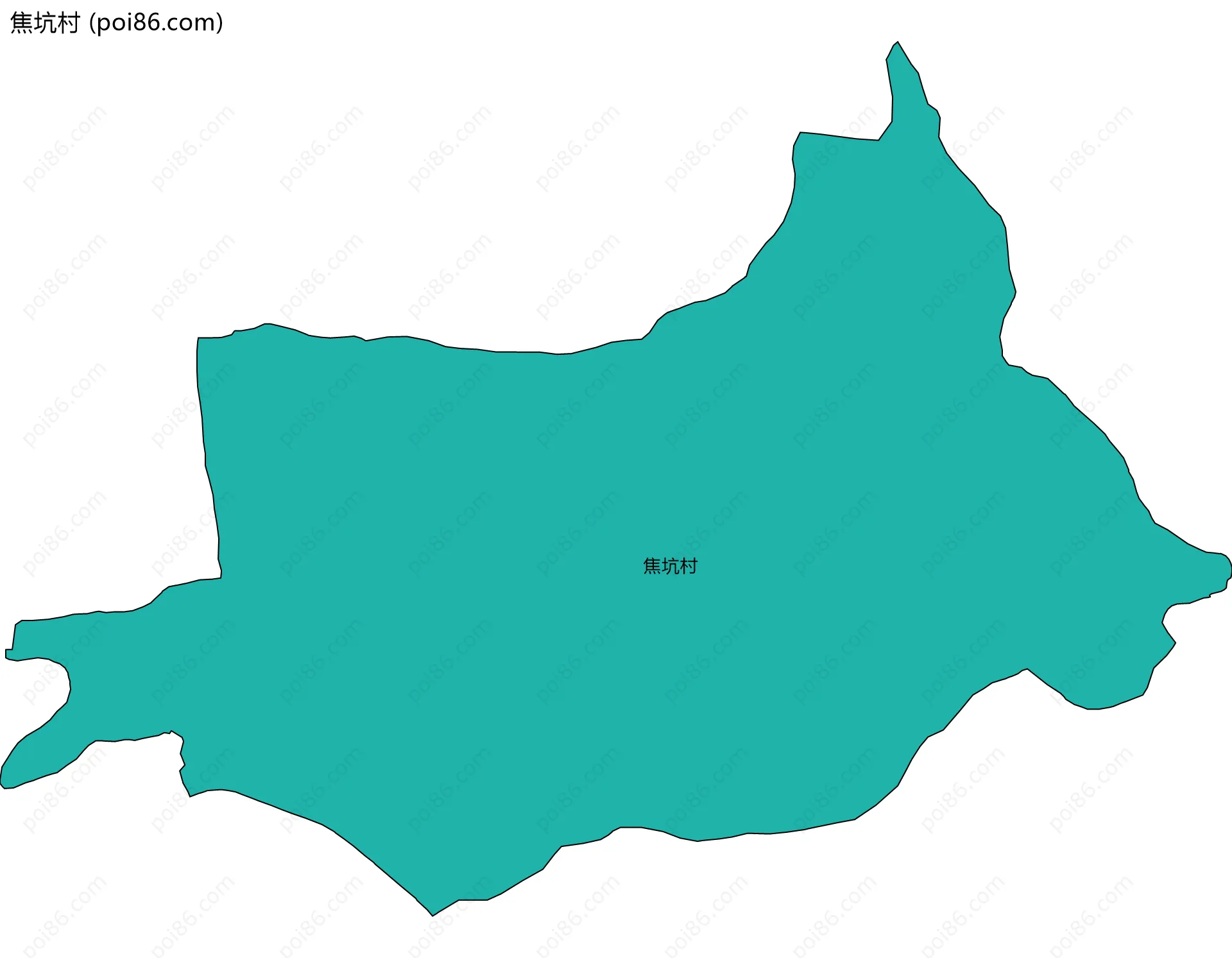 焦坑村边界地图