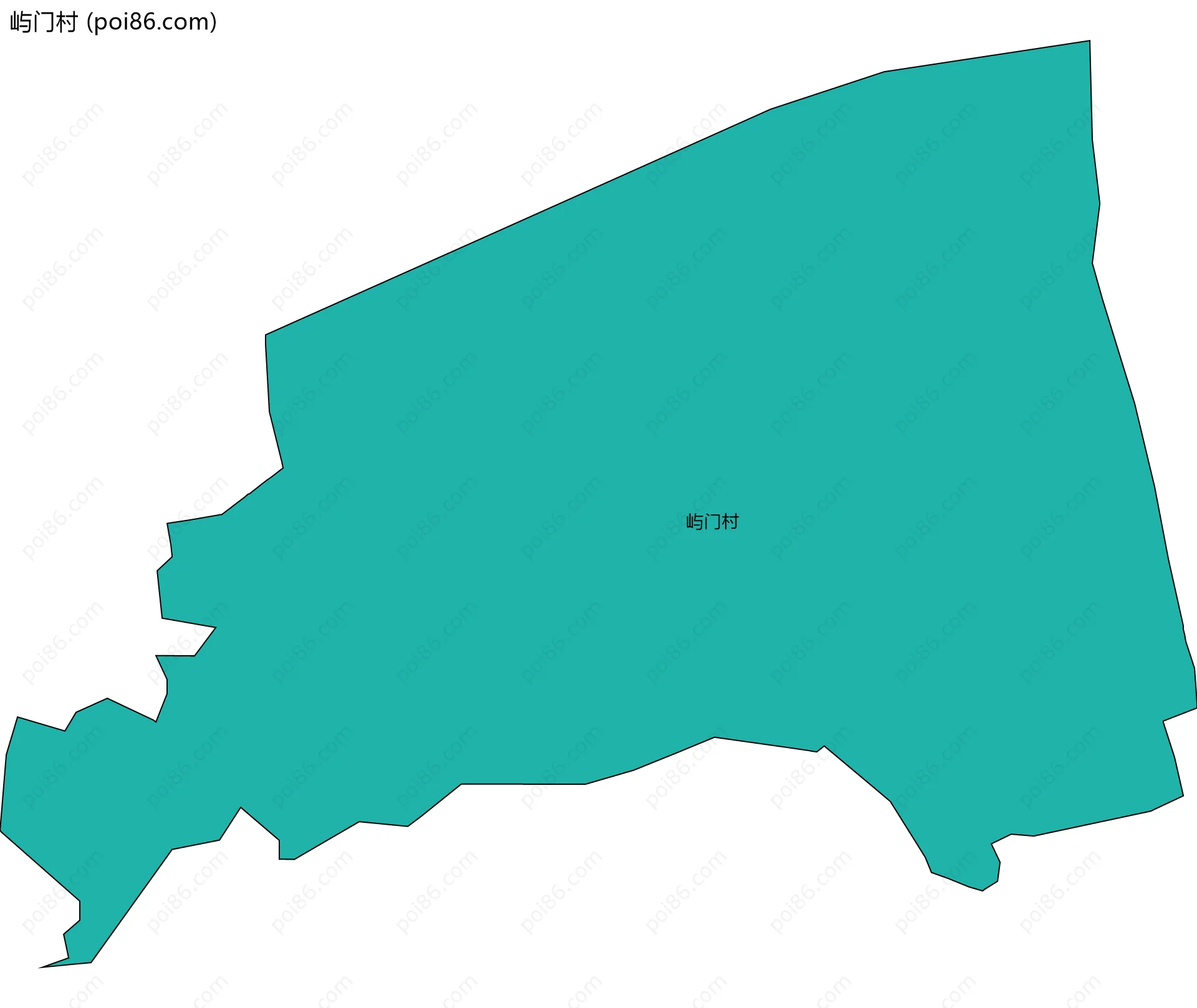 屿门村边界地图