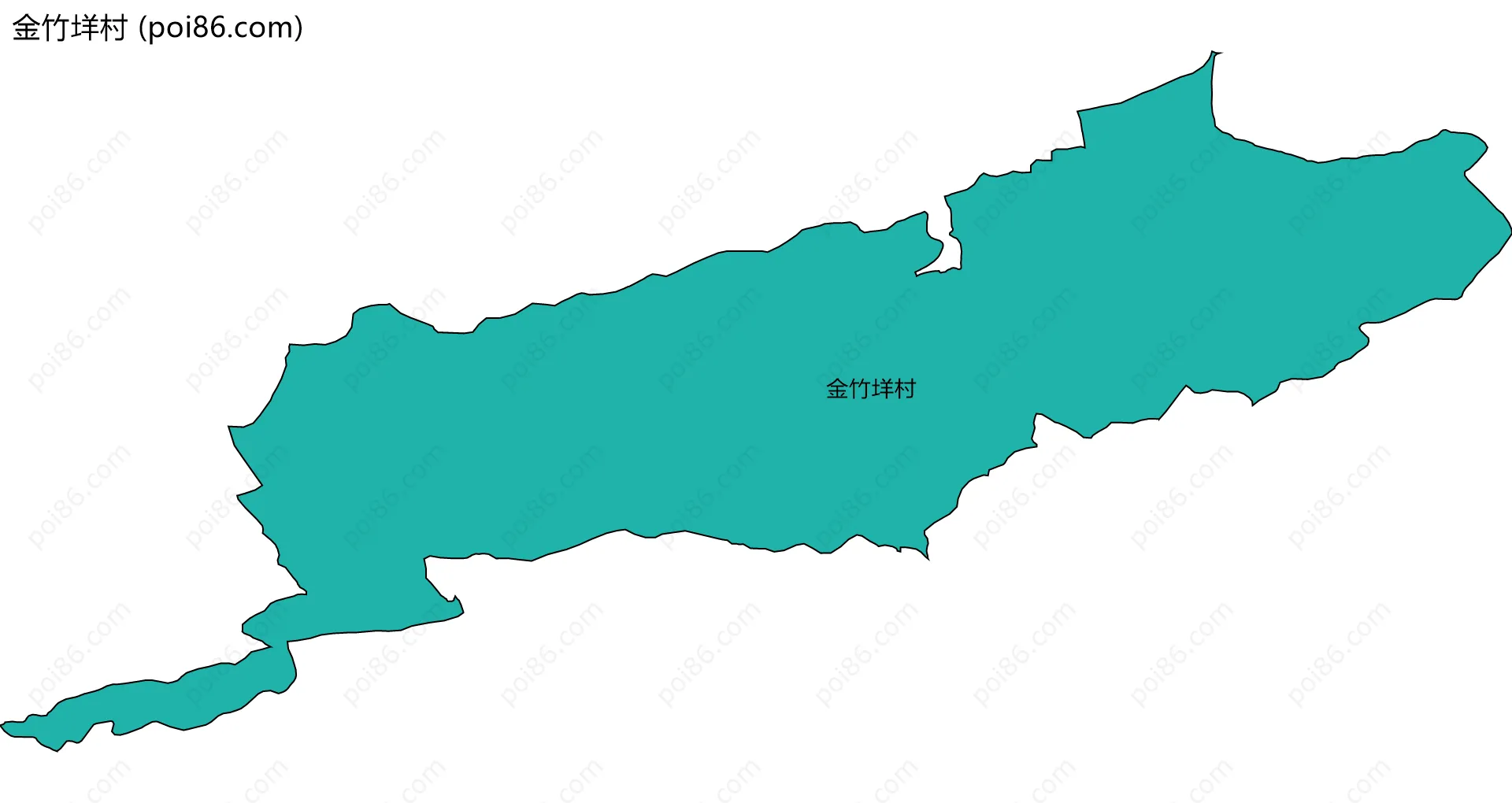 金竹垟村边界地图