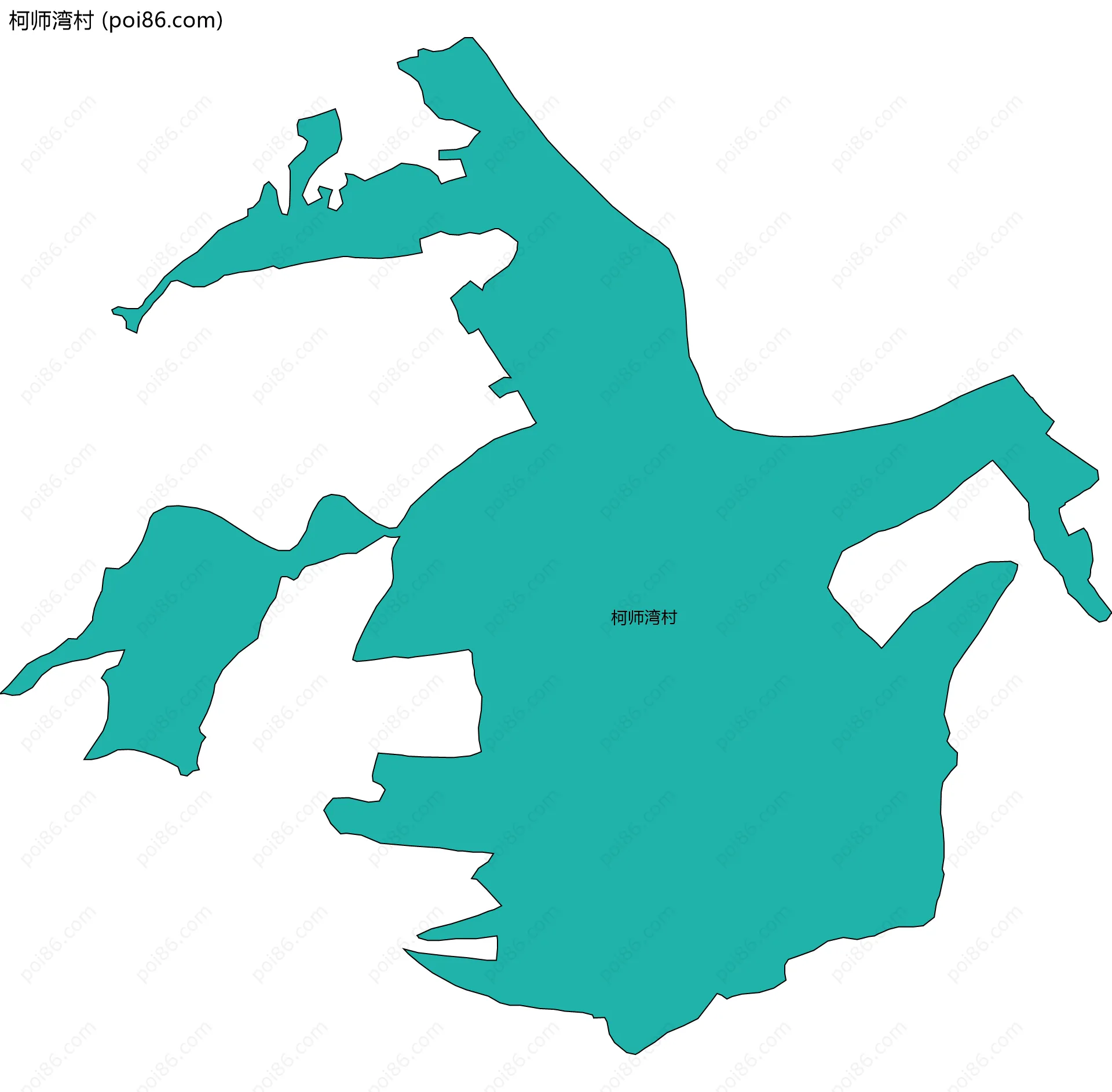 柯师湾村边界地图