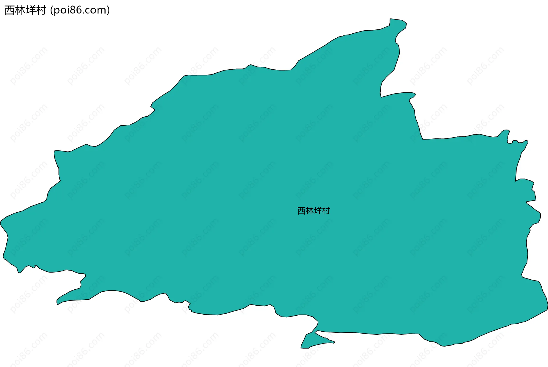 西林垟村边界地图
