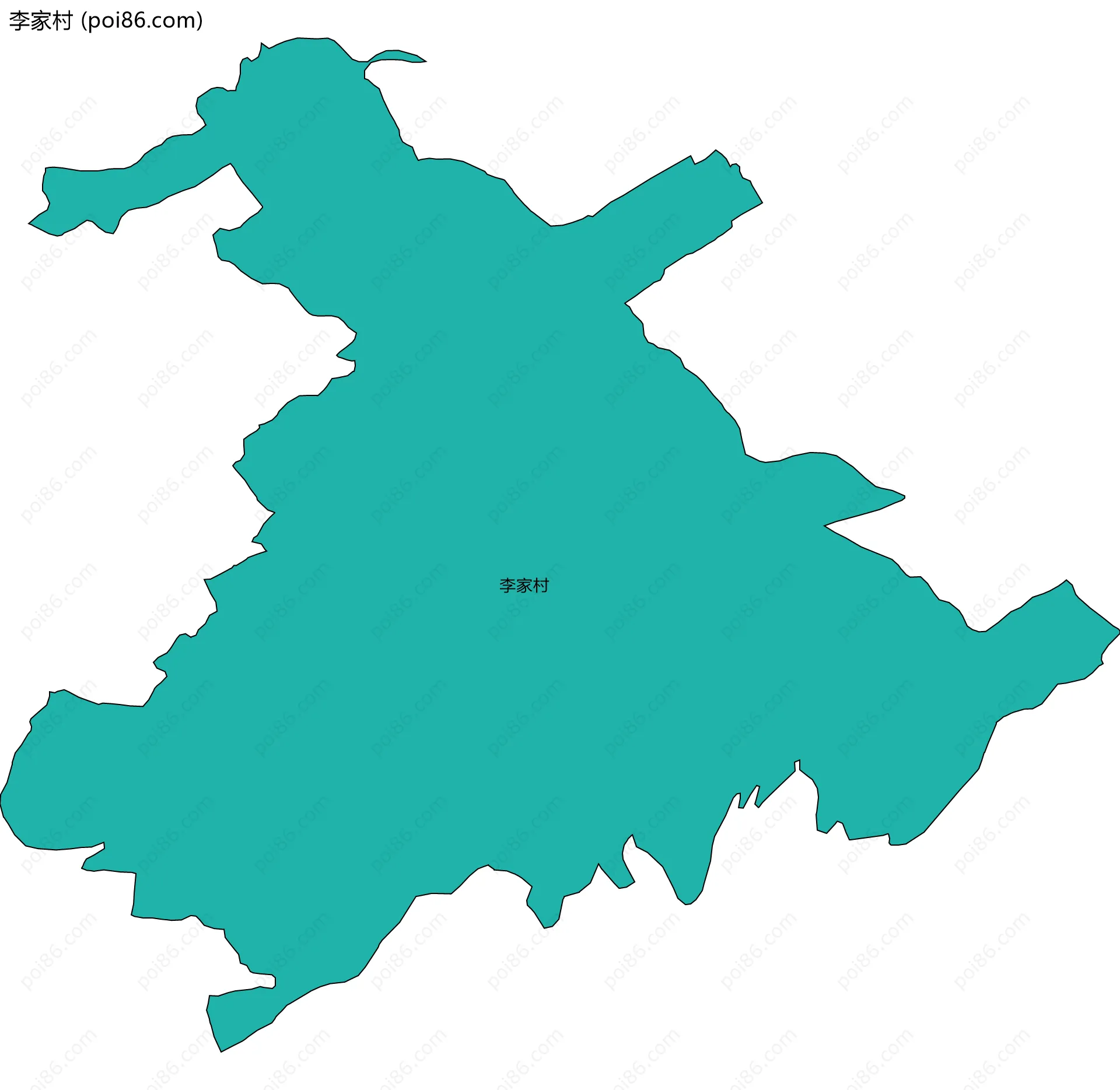 李家村边界地图