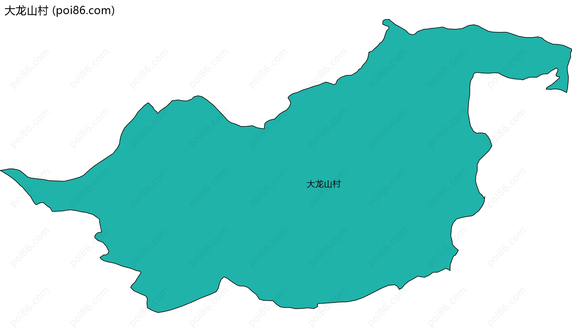大龙山村边界地图