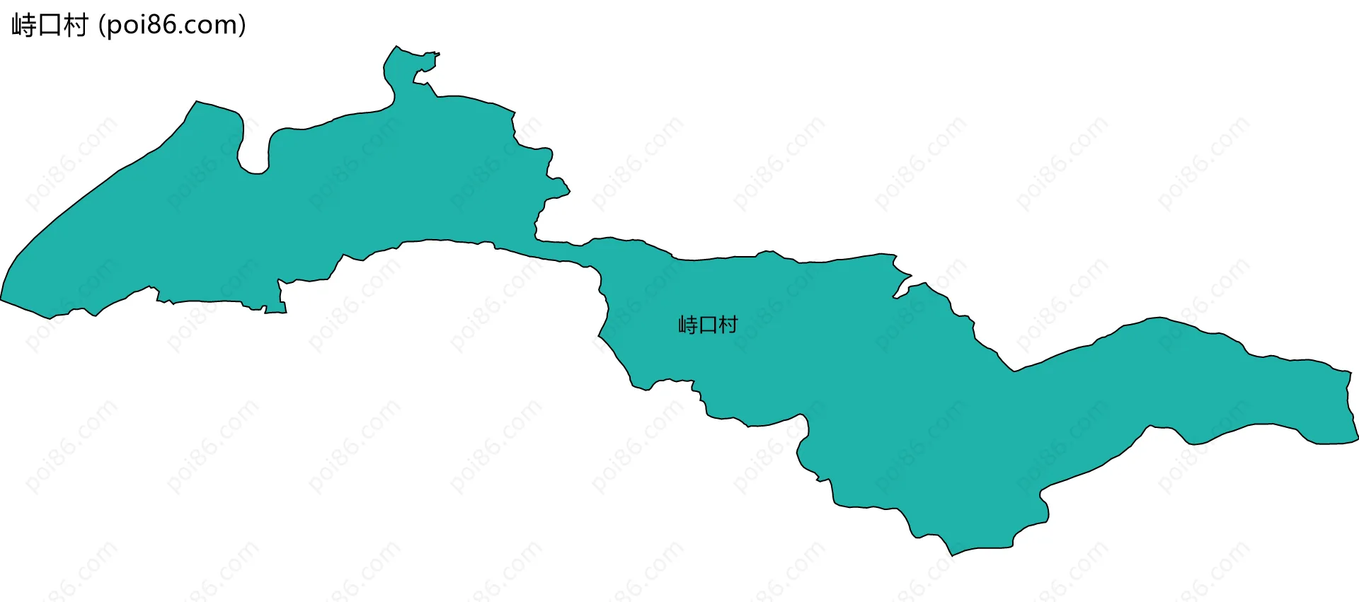 峙口村边界地图