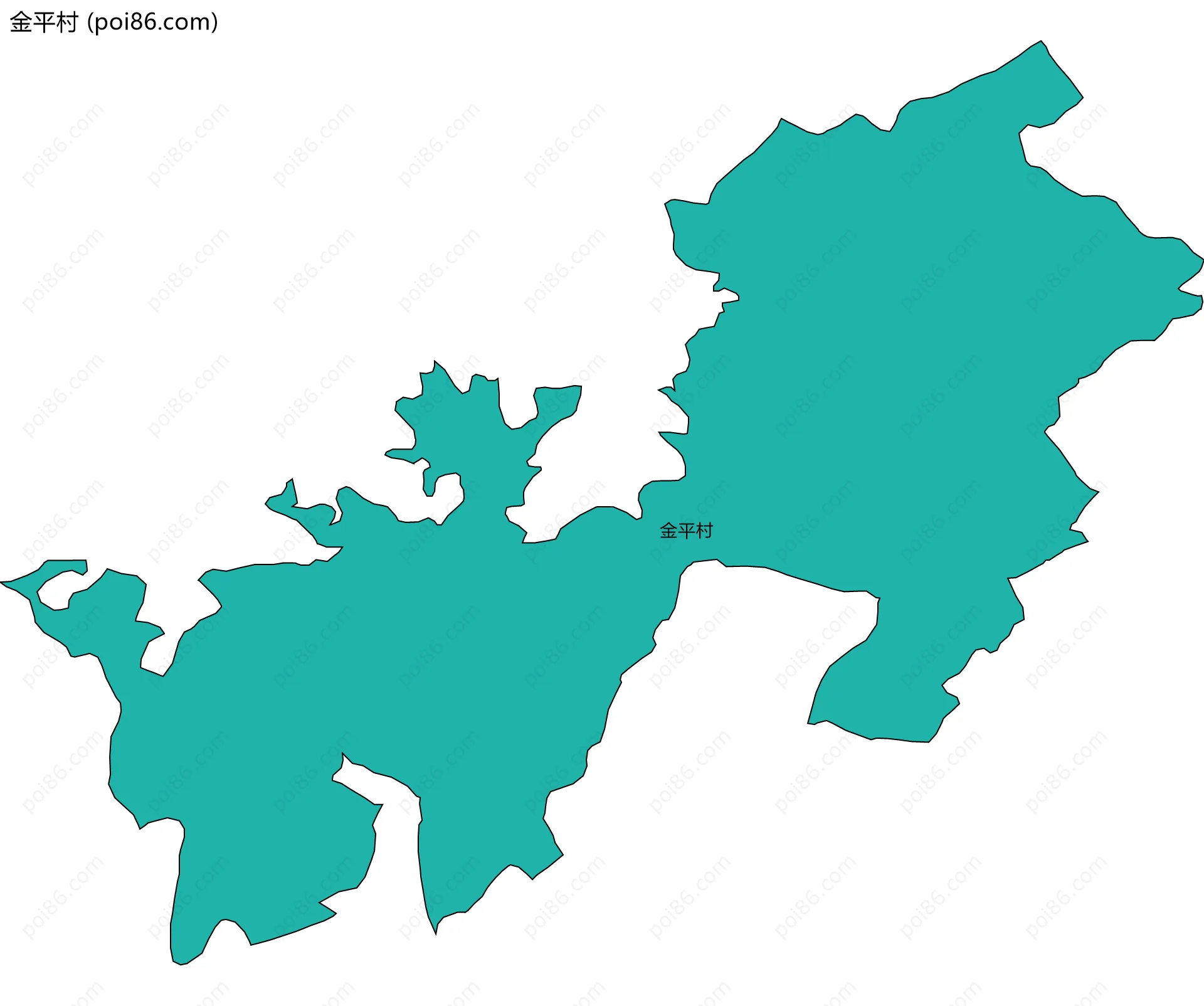 金平村边界地图
