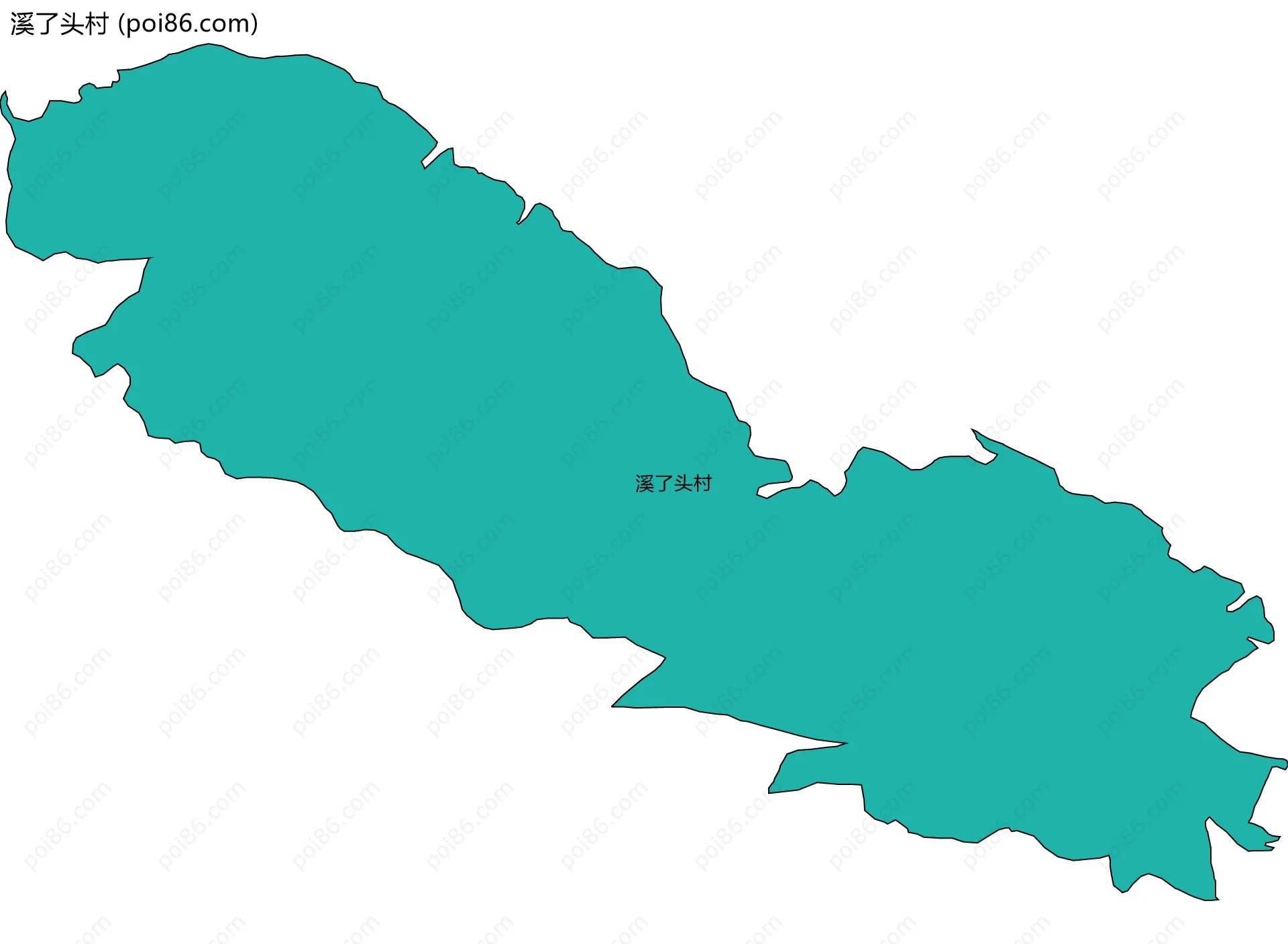 溪了头村边界地图