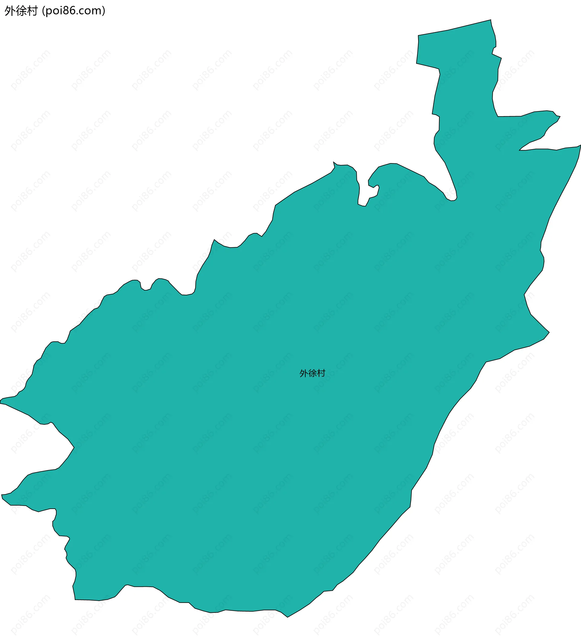 外徐村边界地图