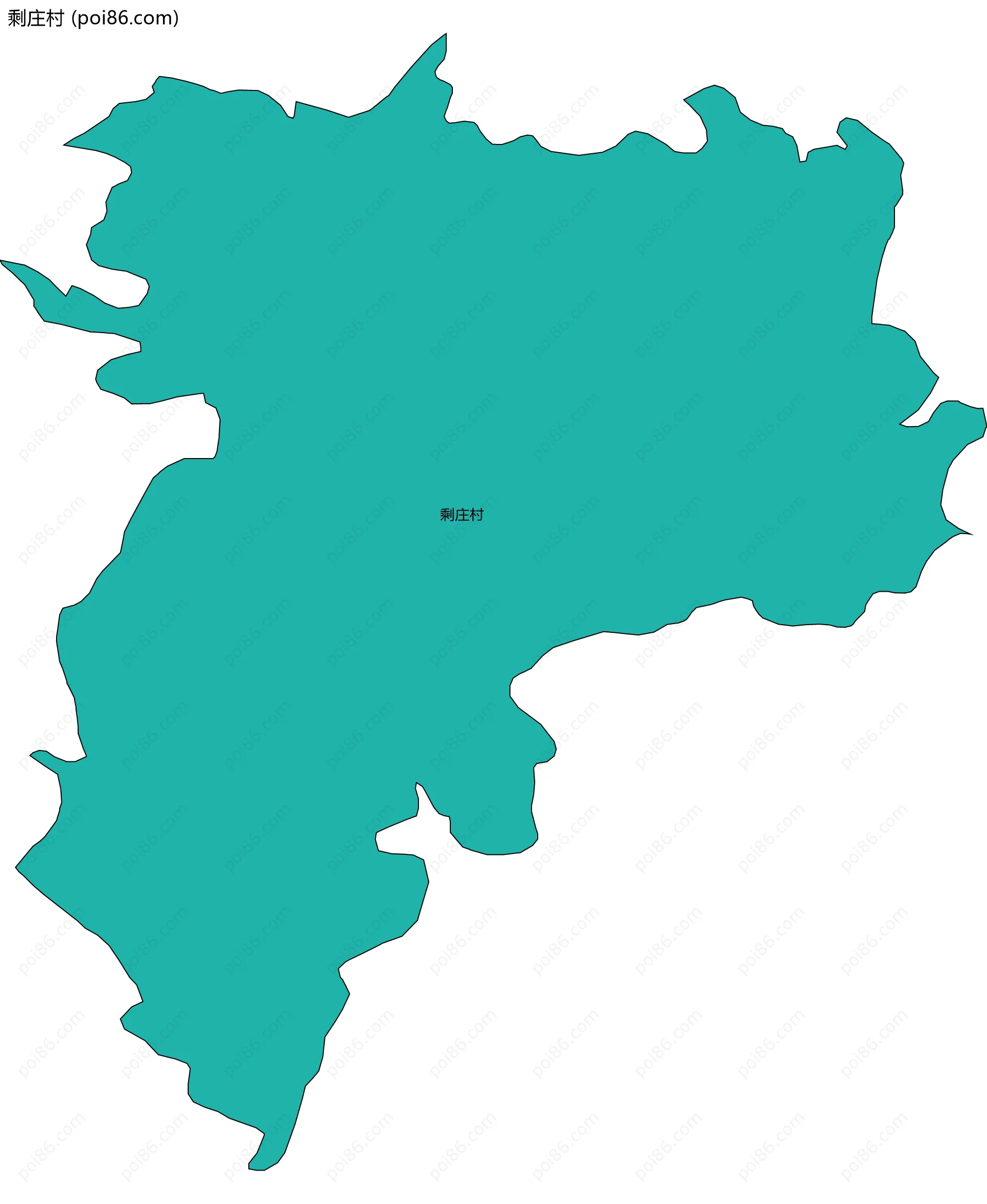 剩庄村边界地图