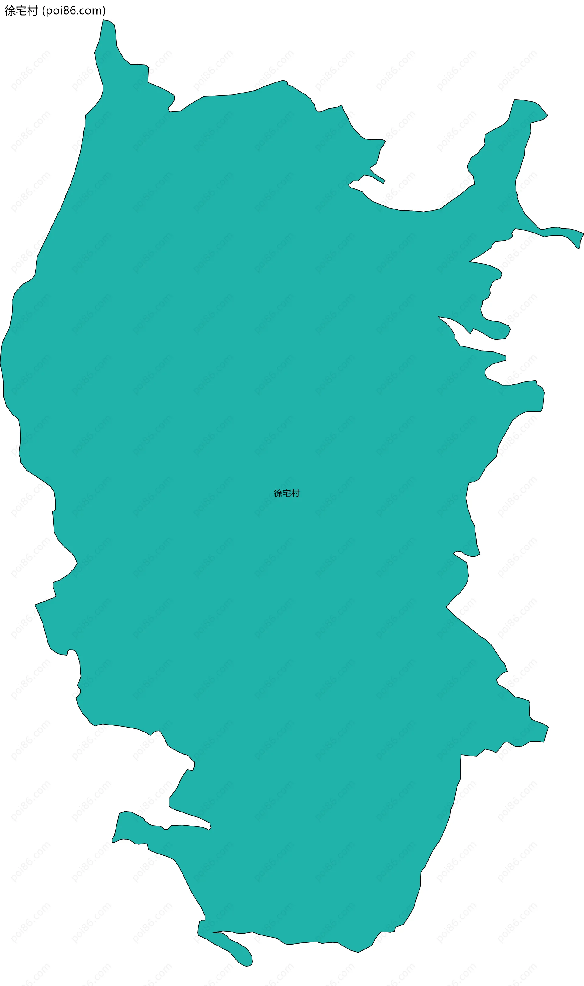 徐宅村边界地图