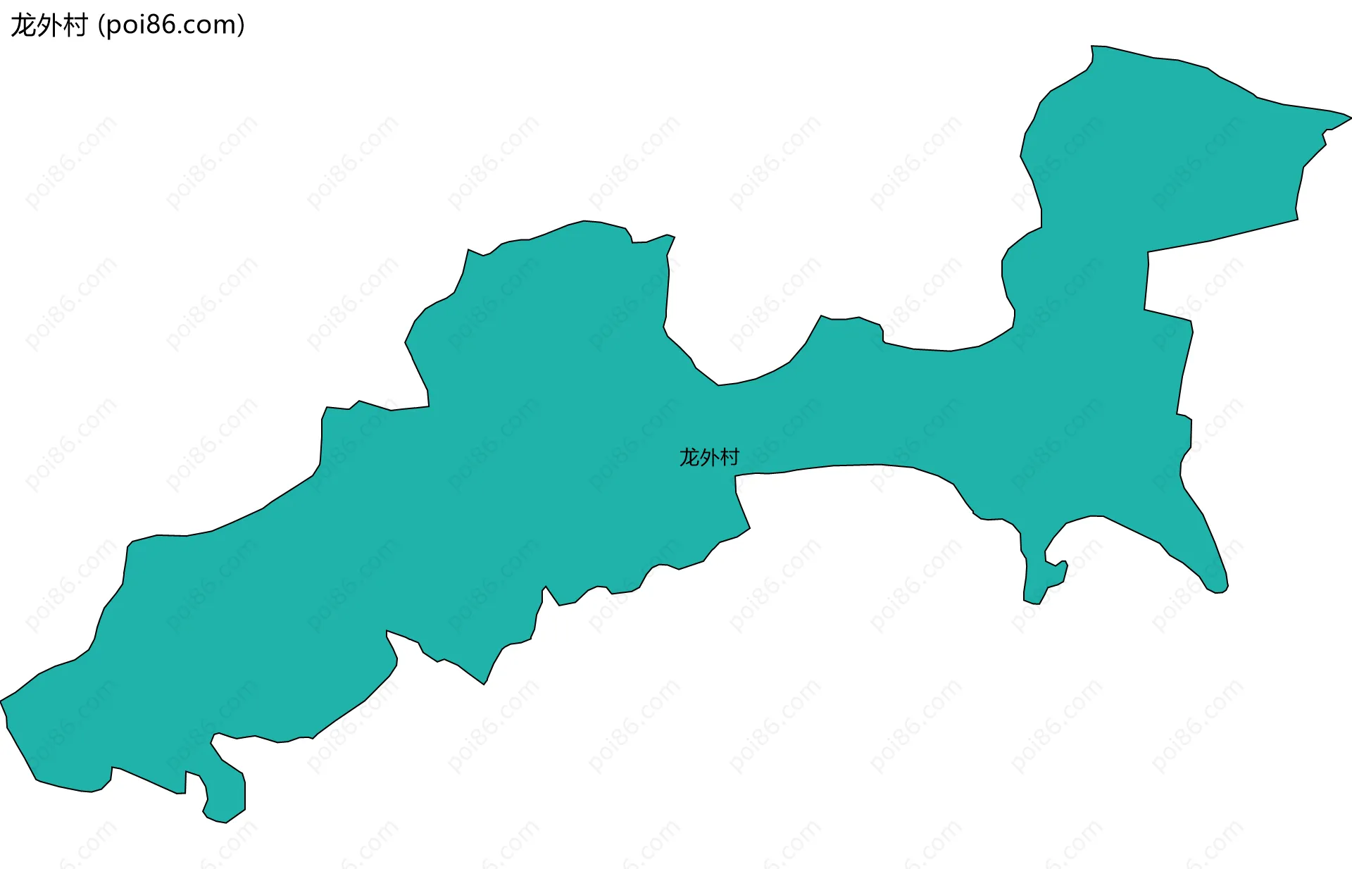 龙外村边界地图