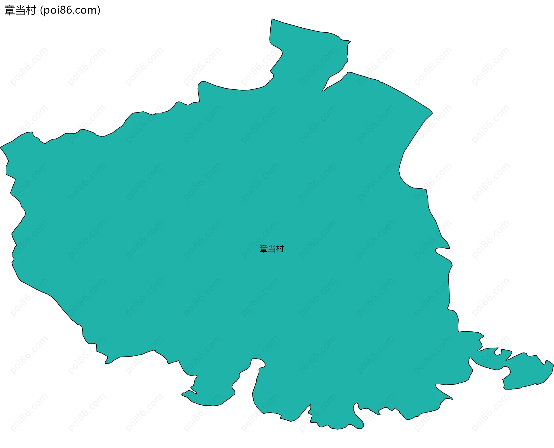 章当村边界地图